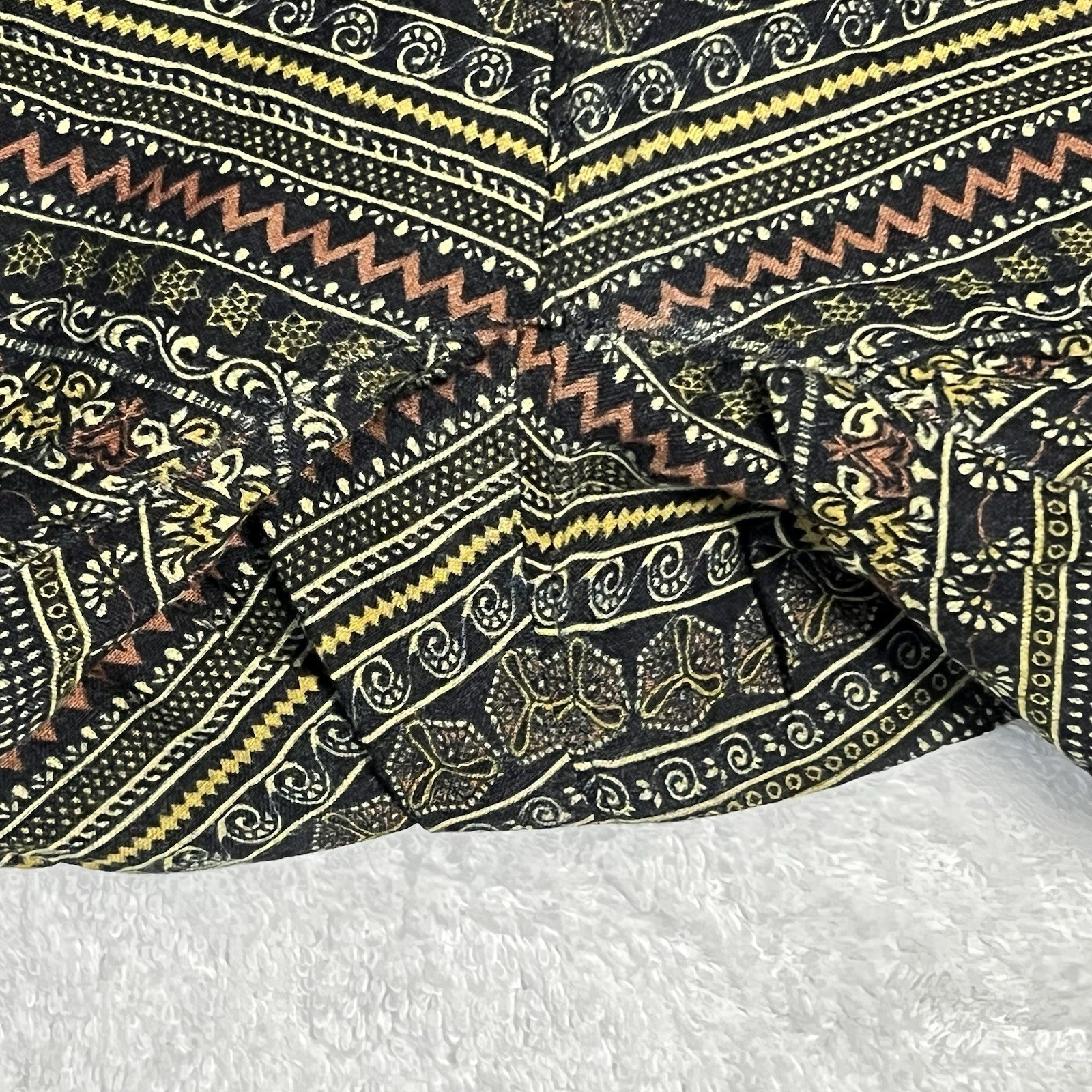 Earthbound Trading Co. Pants Womens L Green Floral BOHO Parachute Harem