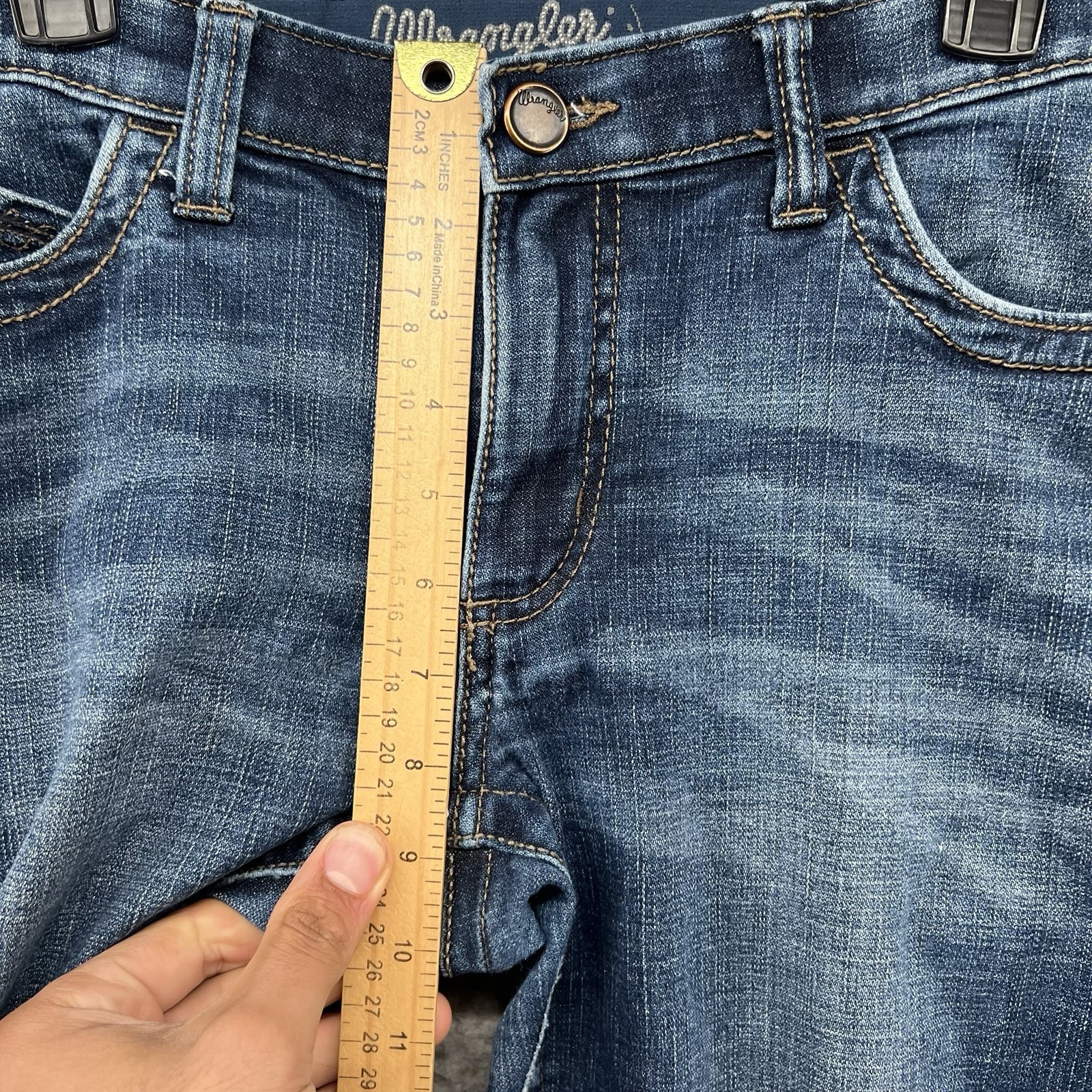 Wrangler Willow Ultimate Riding Jeans Womens Fit 32×32 Blue Denim Pants Stretch
