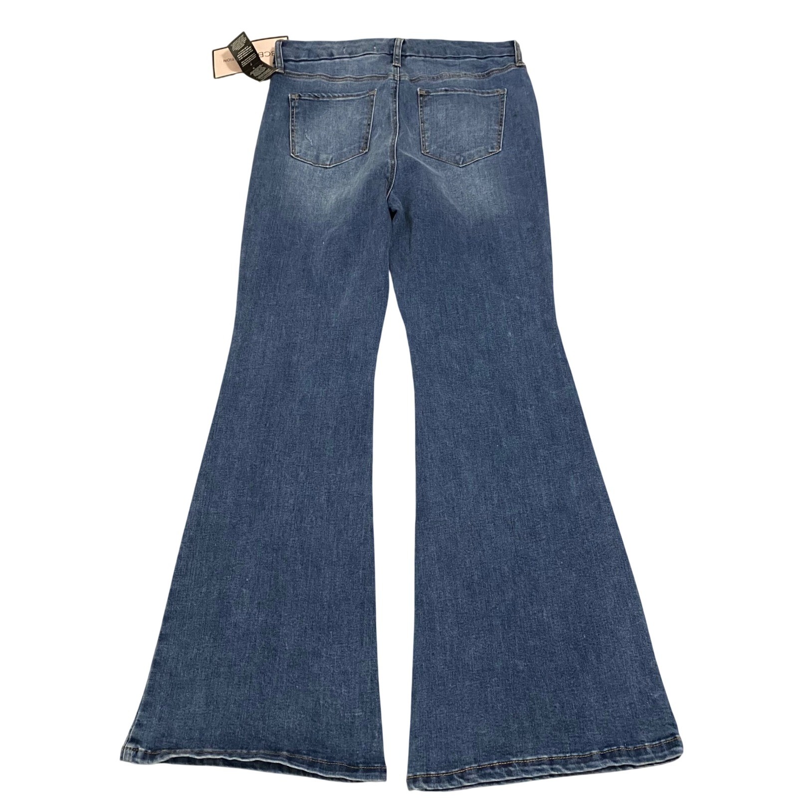 BCBGeneration High Rise Curvy Flare Jeans Blue Arrived Wash 13/31 BG24574WW03