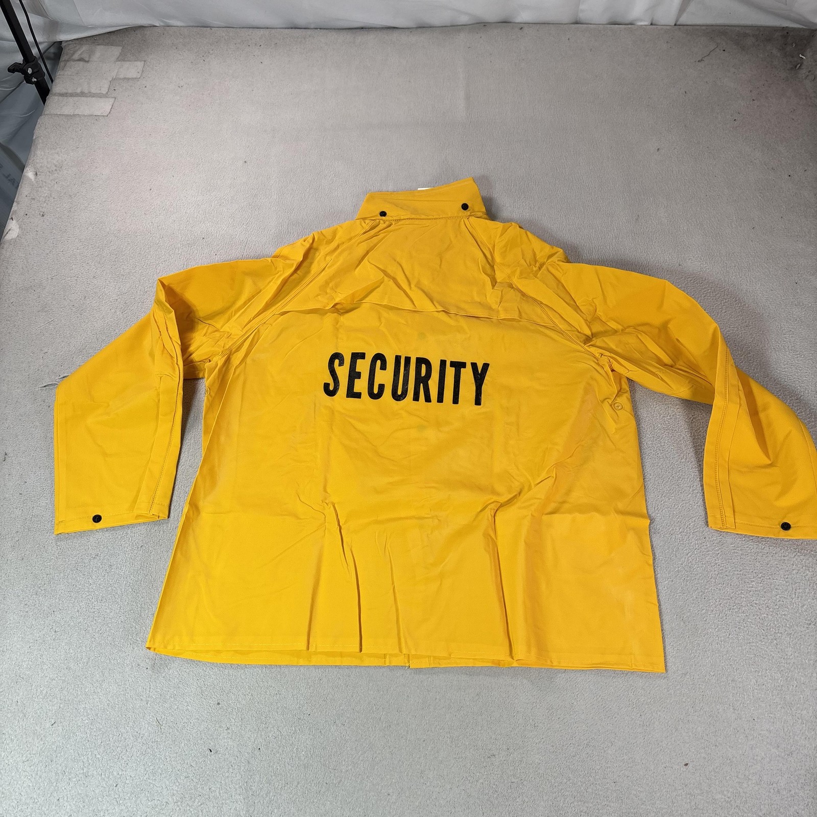 Neese Rain Jacket Mens Medium Yellow Security PVC Polyester 1600JH Coat New