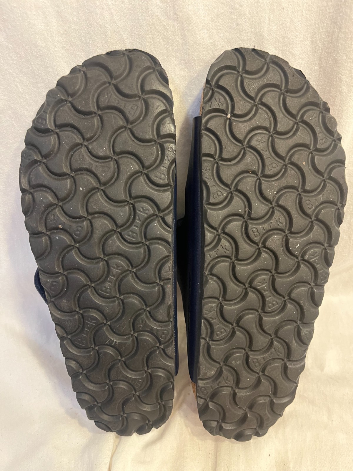 Birkenstock Arizona Soft Footbed Navy Blue Birko-Flor Sandals Size 36 US Women 5