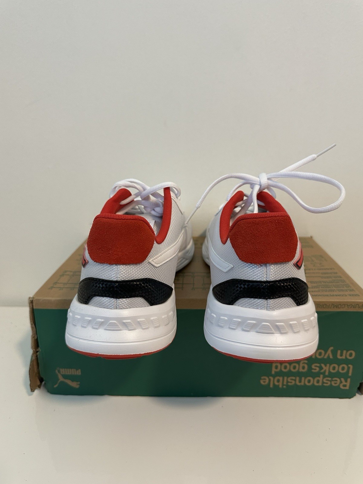 Size 13 Puma Scuderia Ferrari x Puma Tiburion White Rosso Corsa 307515 07