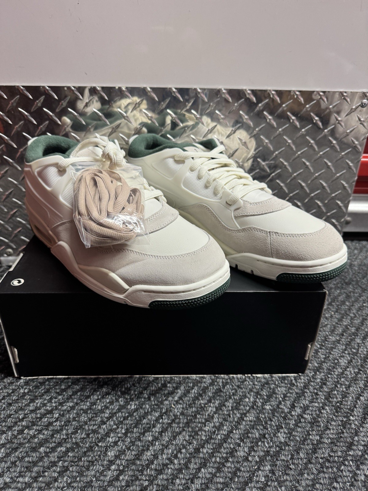 🔥 Nike Air Jordan 4 RM ‘Light Cream Midnight Green’ FQ7939 105 Men’s Size 13