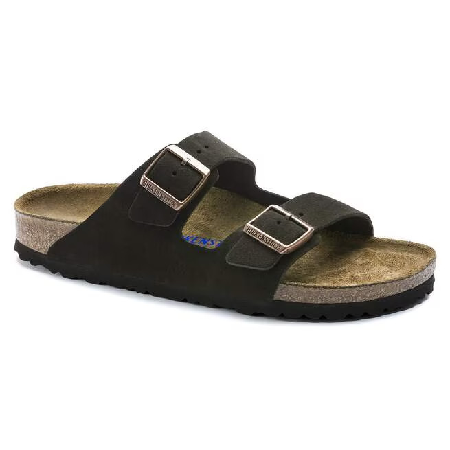 BIRKENSTOCK Arizona Soft Footbed Suede Leather Mocha Men’s and Women’s Sandals