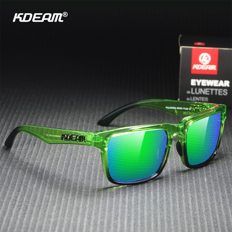 KDEAM Men XXL Oversize Polarized Square Sunglasses Driving Fishing Sport Eyewear