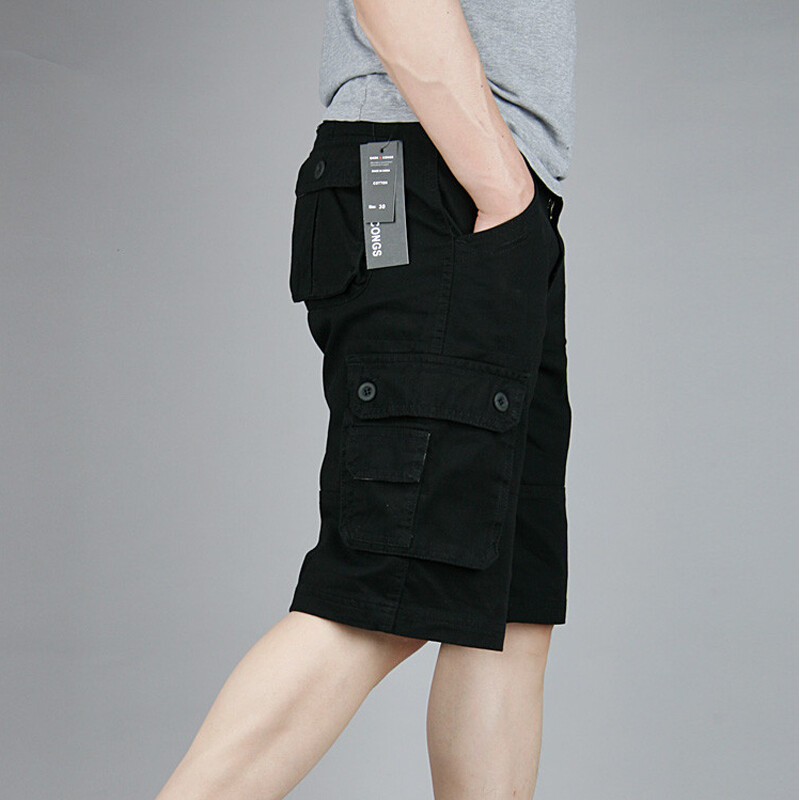 Pantalones Cortos Cargo Para Hombres Moda De Verano Con Bolsillos Transpirables