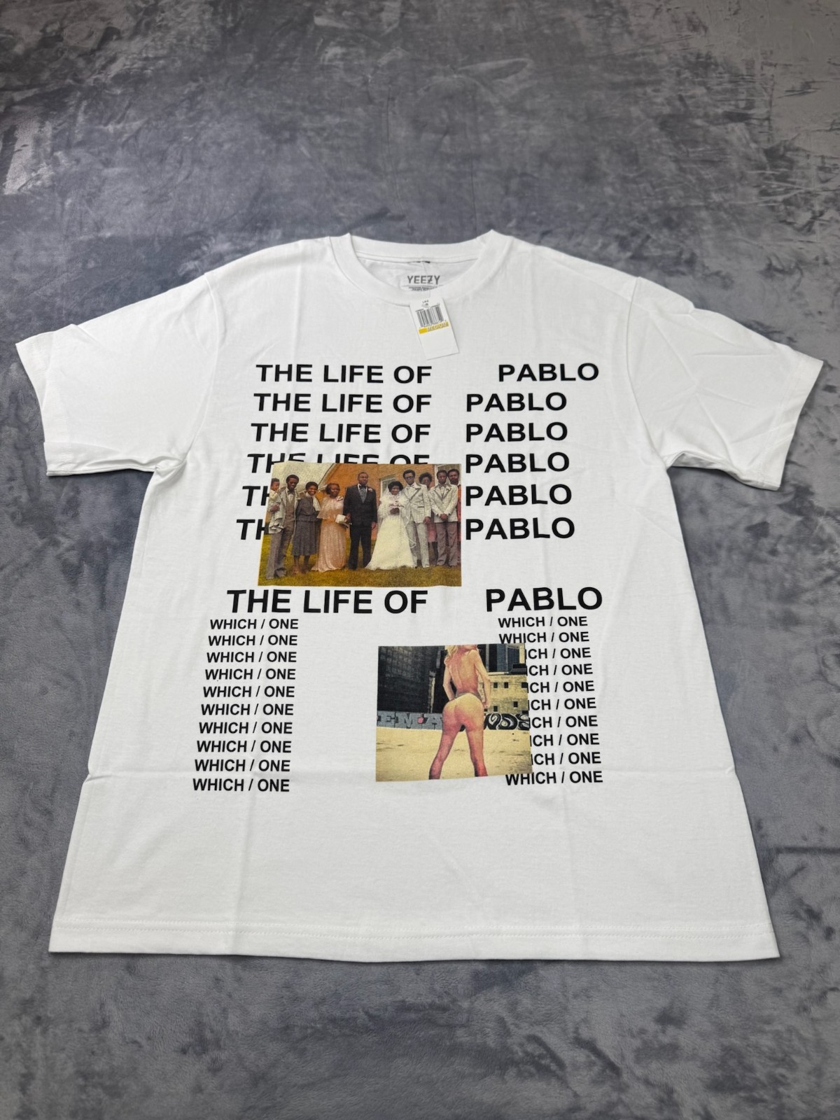 Kanye West The Life of Pablo Tour Yeezy White Graphic T-shirt Size Men’s Medium