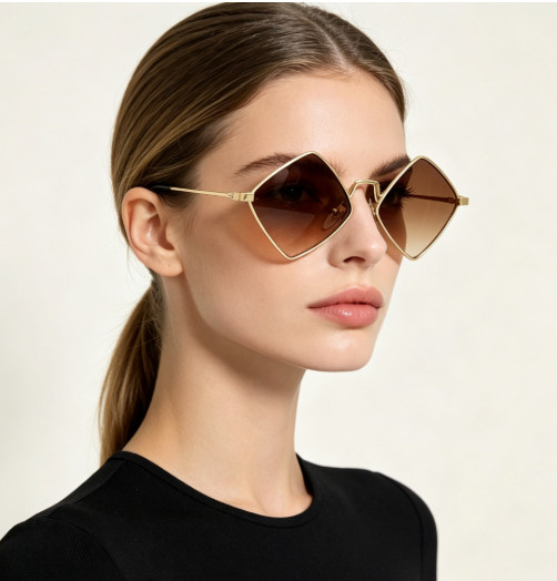 SL302 Lisa YSL Women Diamond Geometric Sunglasses 55□17-145