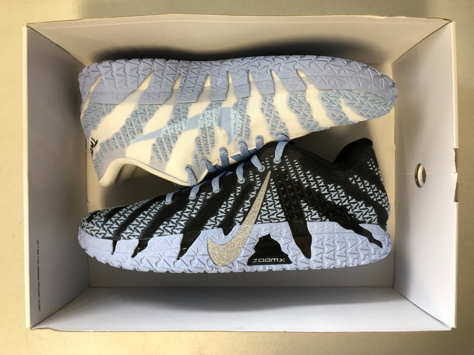 Nike By You Ja 3 Ice Blue White Black IO7565-900 Size 17