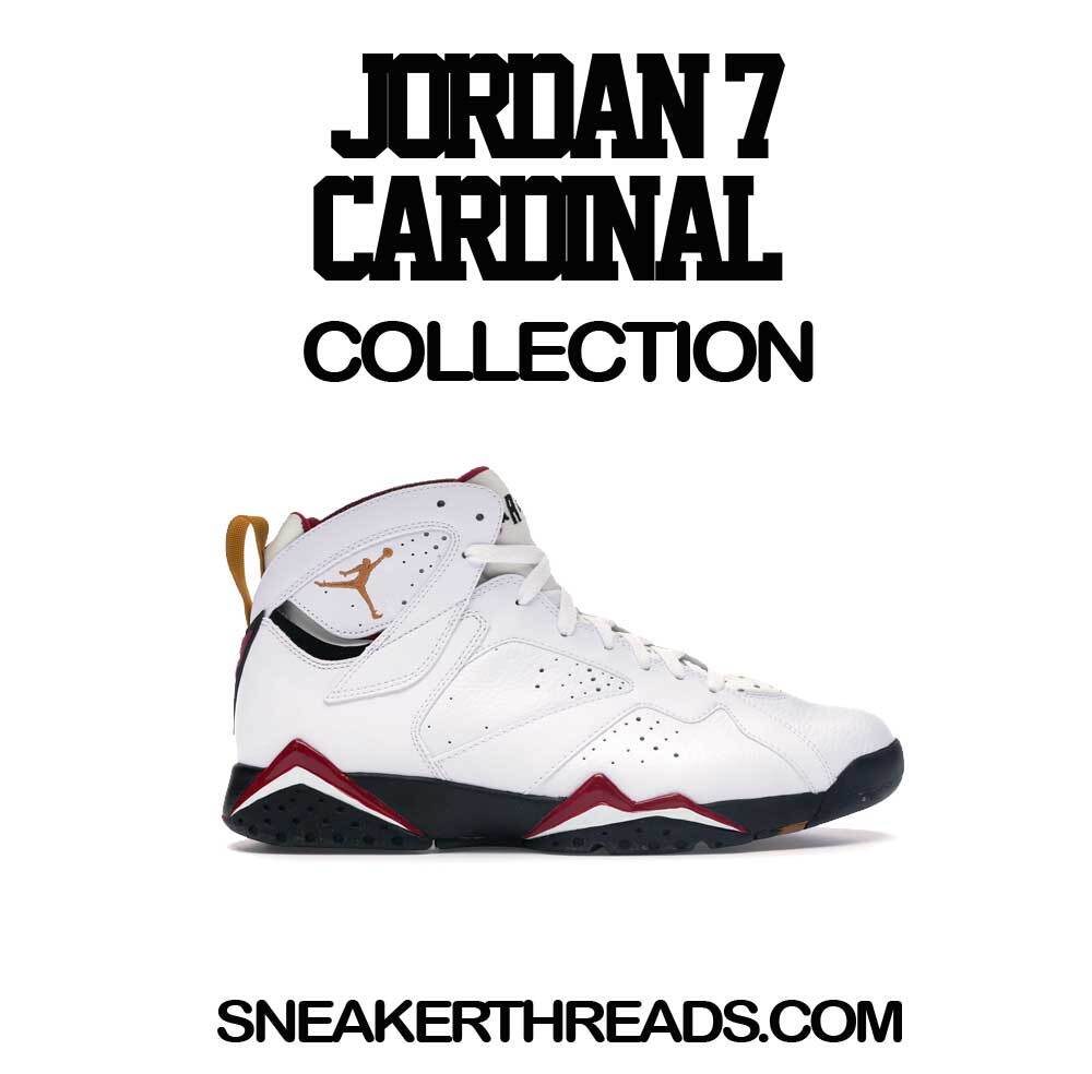 Shirt To Match Jordan 7 Cardinal Red Retro 7s Shoes – ST Logo Sneaker Tee