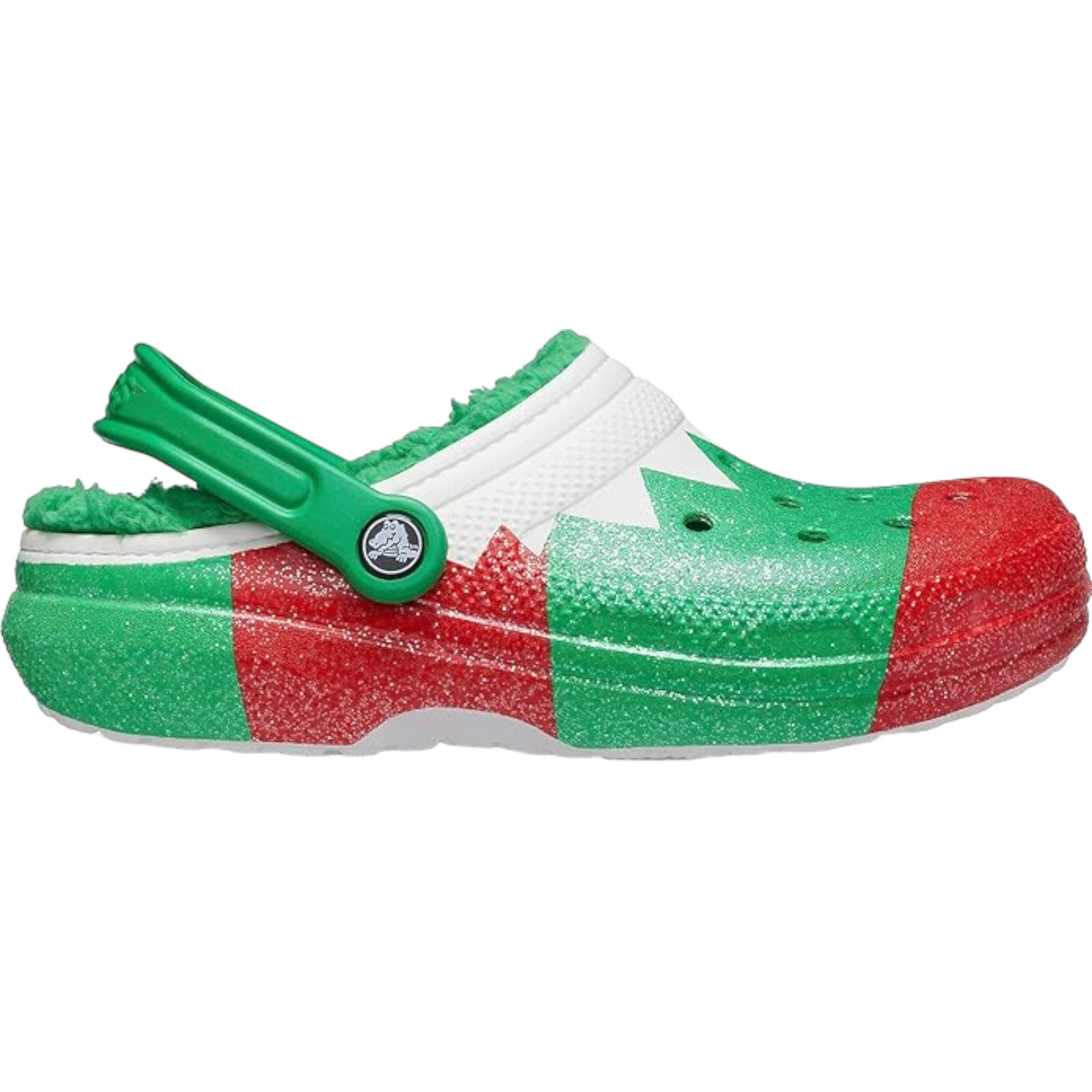 Crocs Classic Holiday Christmas Lined Clogs Red Green Adult Men’s Size 13