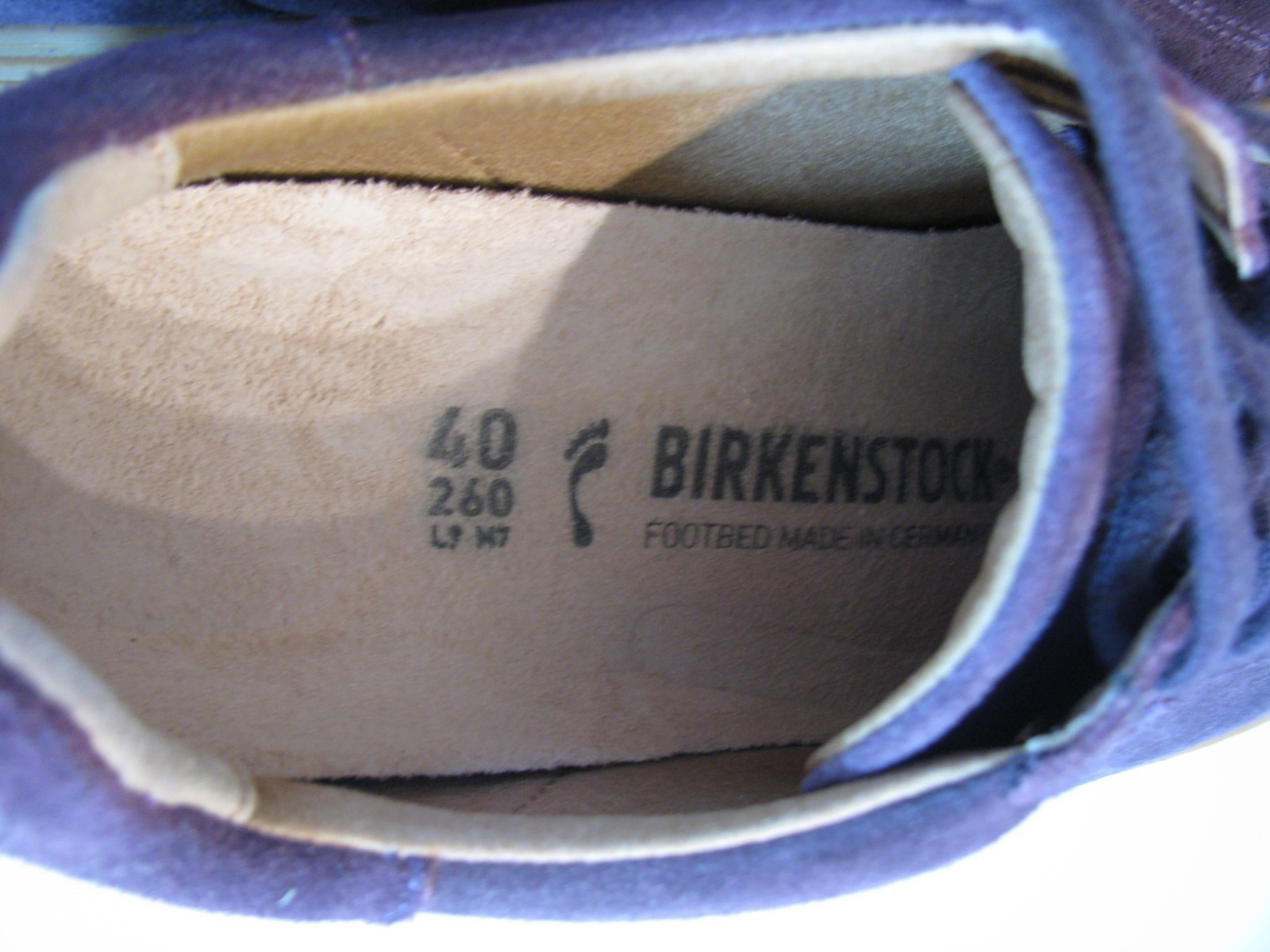 Birkenstock Bend Low Suede Sneakers Purple EU 40 US 9-9.5 Womens EUC