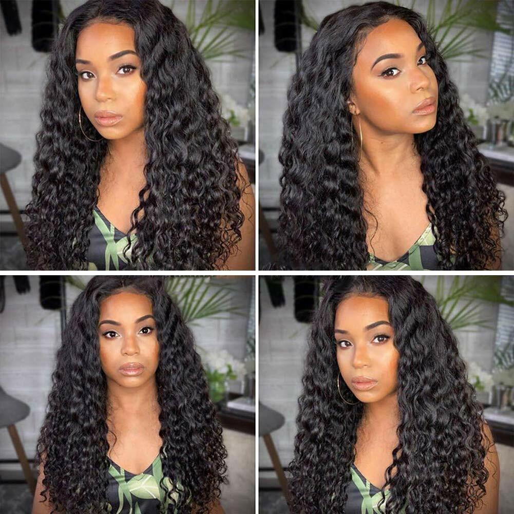 USA Human Hair Quality Wigs Womens Brazilian Human Long Curly Wavy Hair Wigs USA