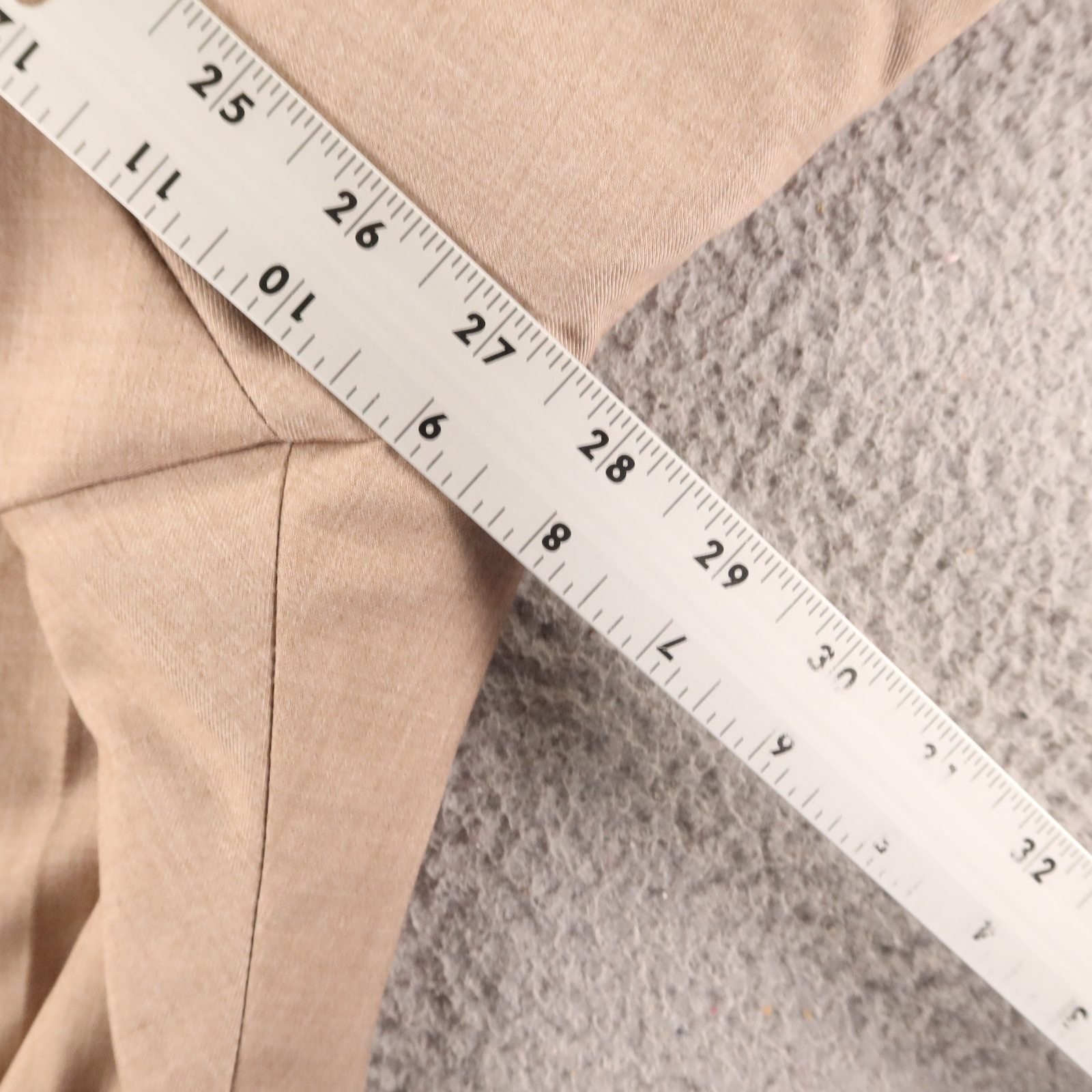 Haggar Pants Mens 52×30 Beige Polyester Haggar Big & Tall Size 52 Slacks Pleated