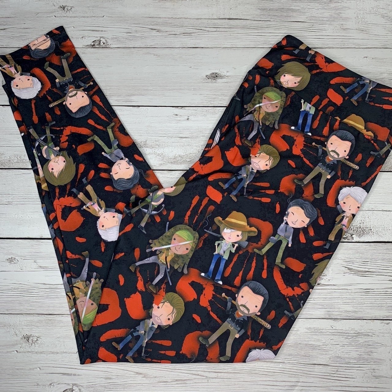 Walking Dead Chibi Dead Serious Capris ||TWD|| Horror || Buttery Soft || OS