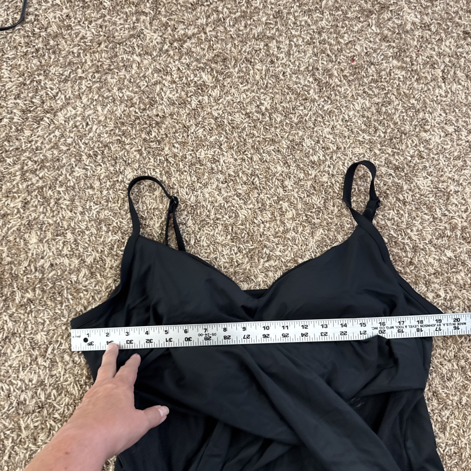 Embrace Your Curves by Miracle Brands 3X 24W-26W Black 1 Piece Swimsuit New