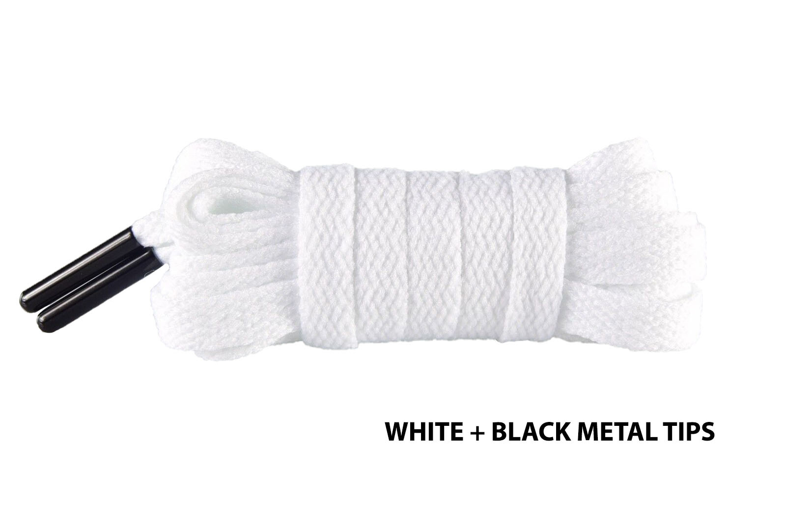 FLAT SHOELACES WITH METAL AGLETS LACE TIPS LACES FOR ALL SHOES