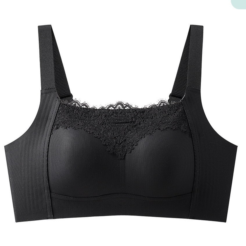 Women Bras Full coverage Seamless Ultra-thin Lace Vest Plus size Underwear 2861