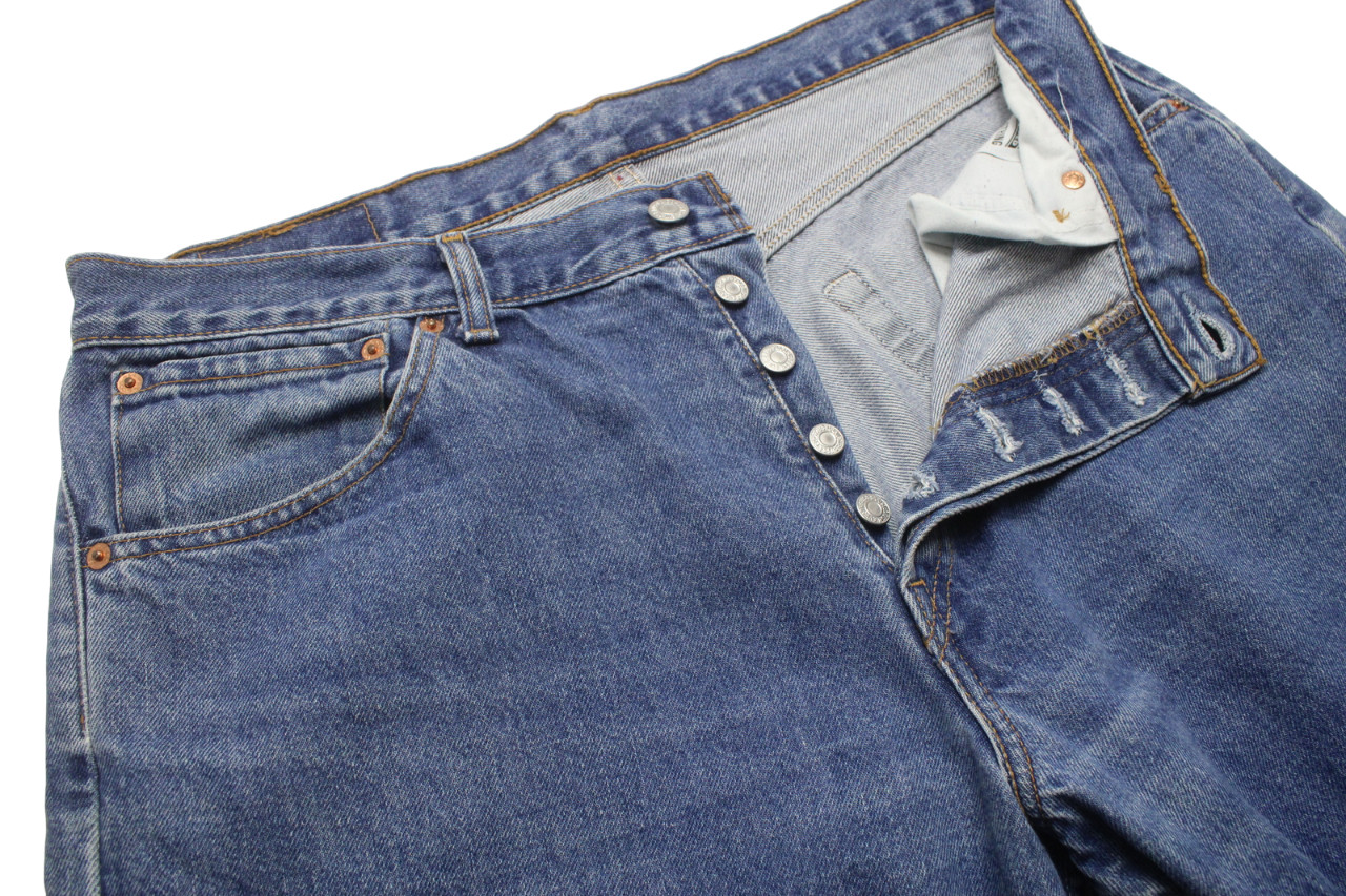 Levi’s 522 02 Mens Jeans W36/L32 Regular Straight Fit Button Fly Denim