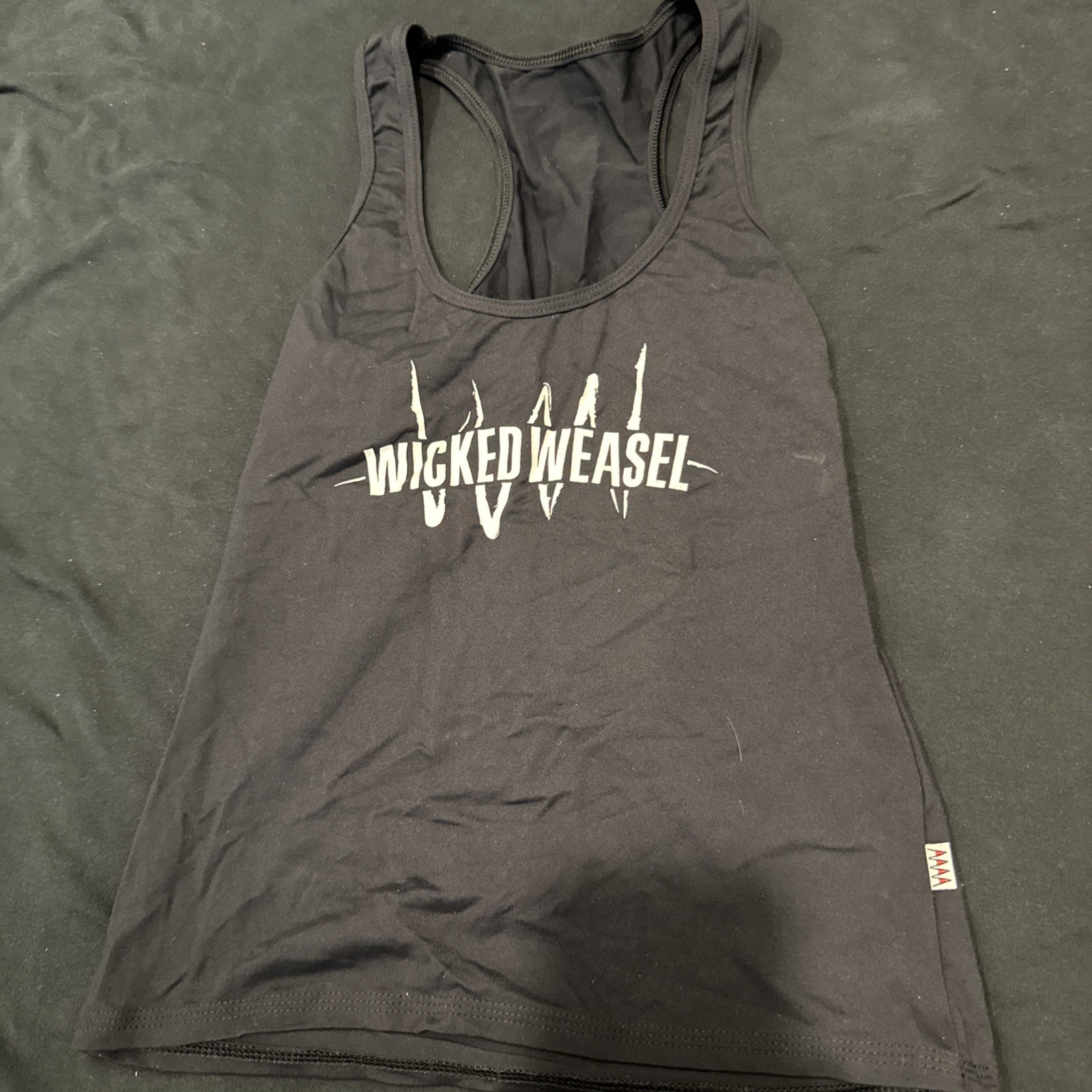 Wicked Weasel Sexy Black Active Singlet tank Top-S