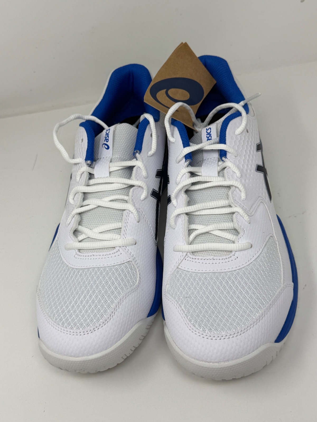 ASICS Men’s Gel-Dedicate 8 Pickleball White Black Blue Size 12