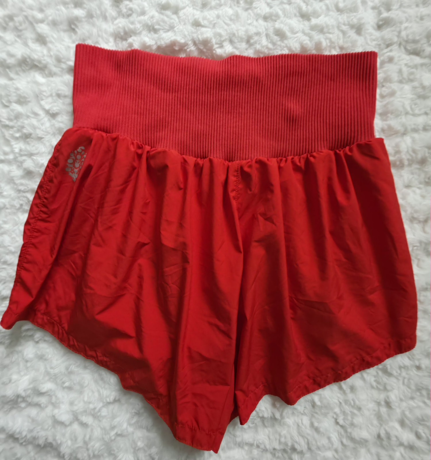 Free People Movement Womens S Carpe Diem Running Pickleball Athleisure Red Short
