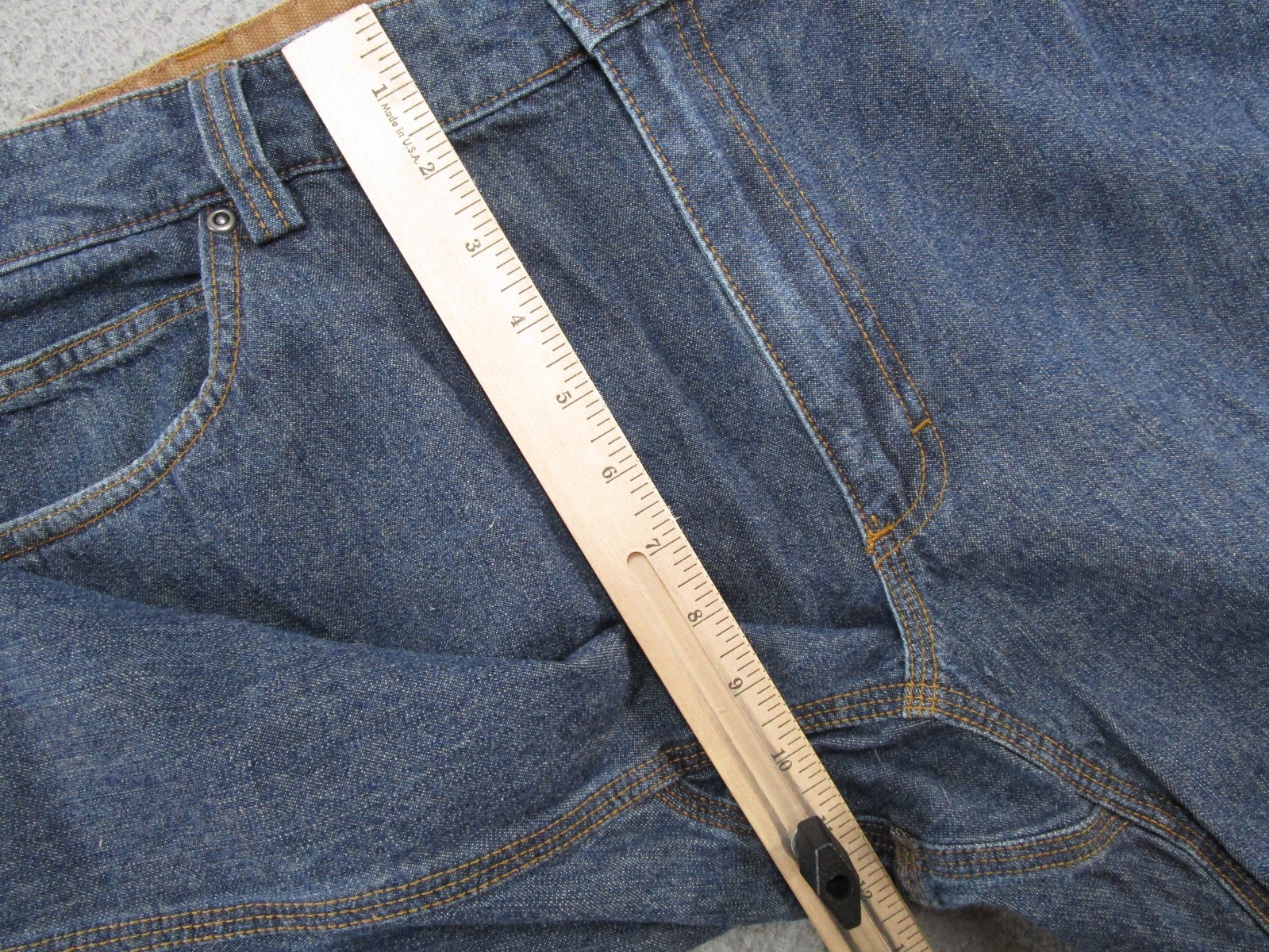 Duluth Trading Co. Ballroom Jeans 40×32 Regular Fit Straight Cotton Denim 64012