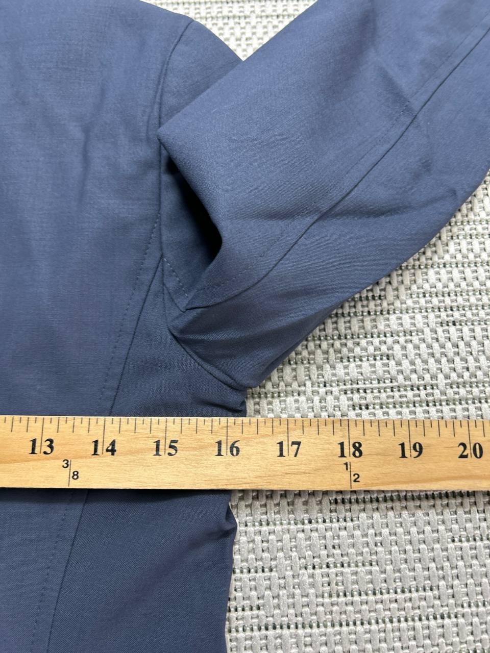 Theory Carissa Blazer Jacket Womens 2 Blue Wool Slim Fit Double Vented Formal