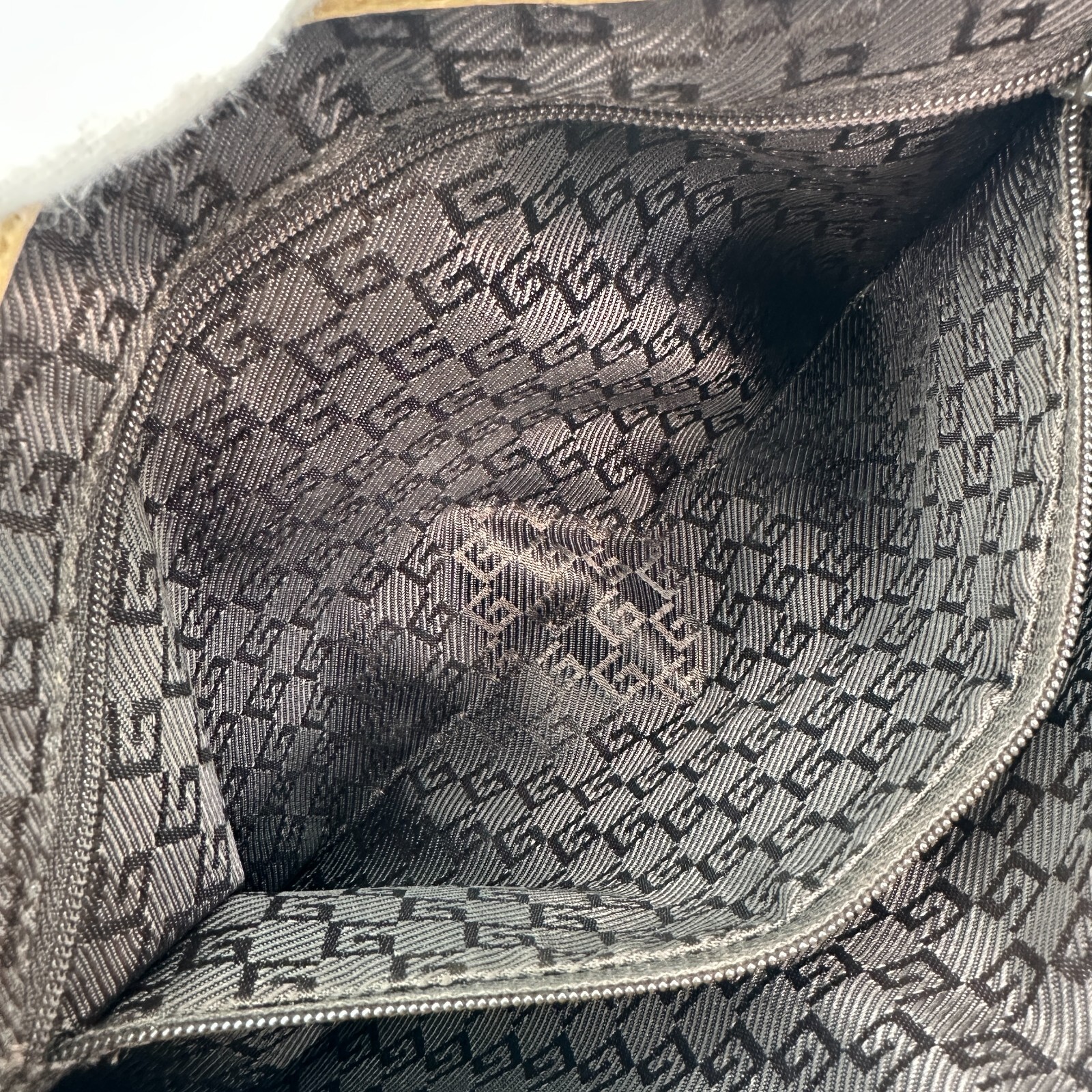 Gucci bamboo jackie shoulder bag Purse Canvas Authentic