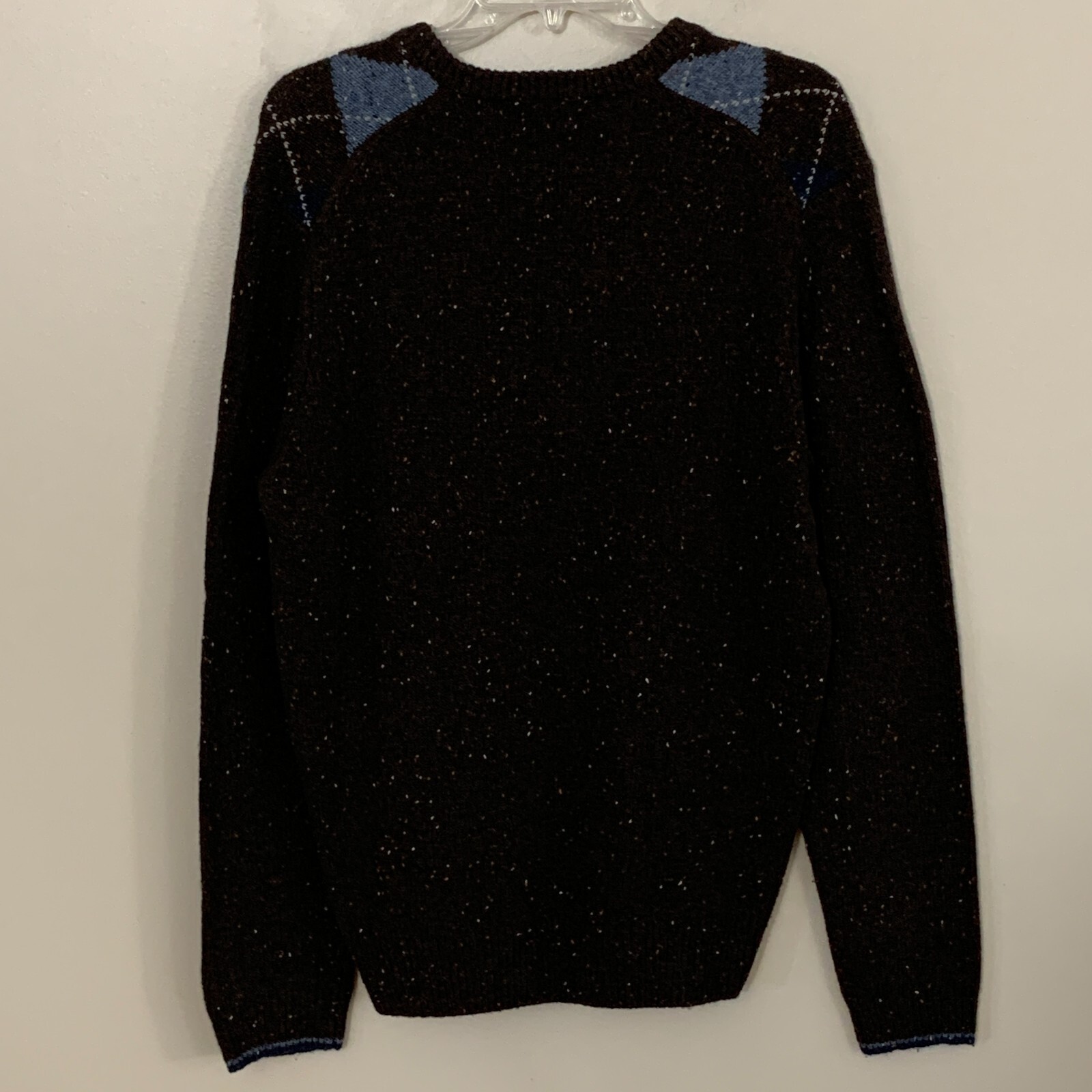 Argyle Pullover Sweater Size XL Mens Jos A Bank Wool Blend Classic Academia W1