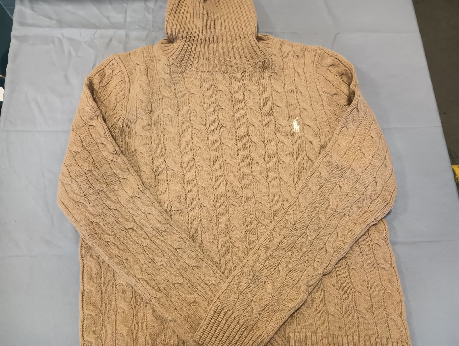 Polo – Women’s Classics 90% Wool 10% Cashmere Turtleneck Sweater, Brown, Large