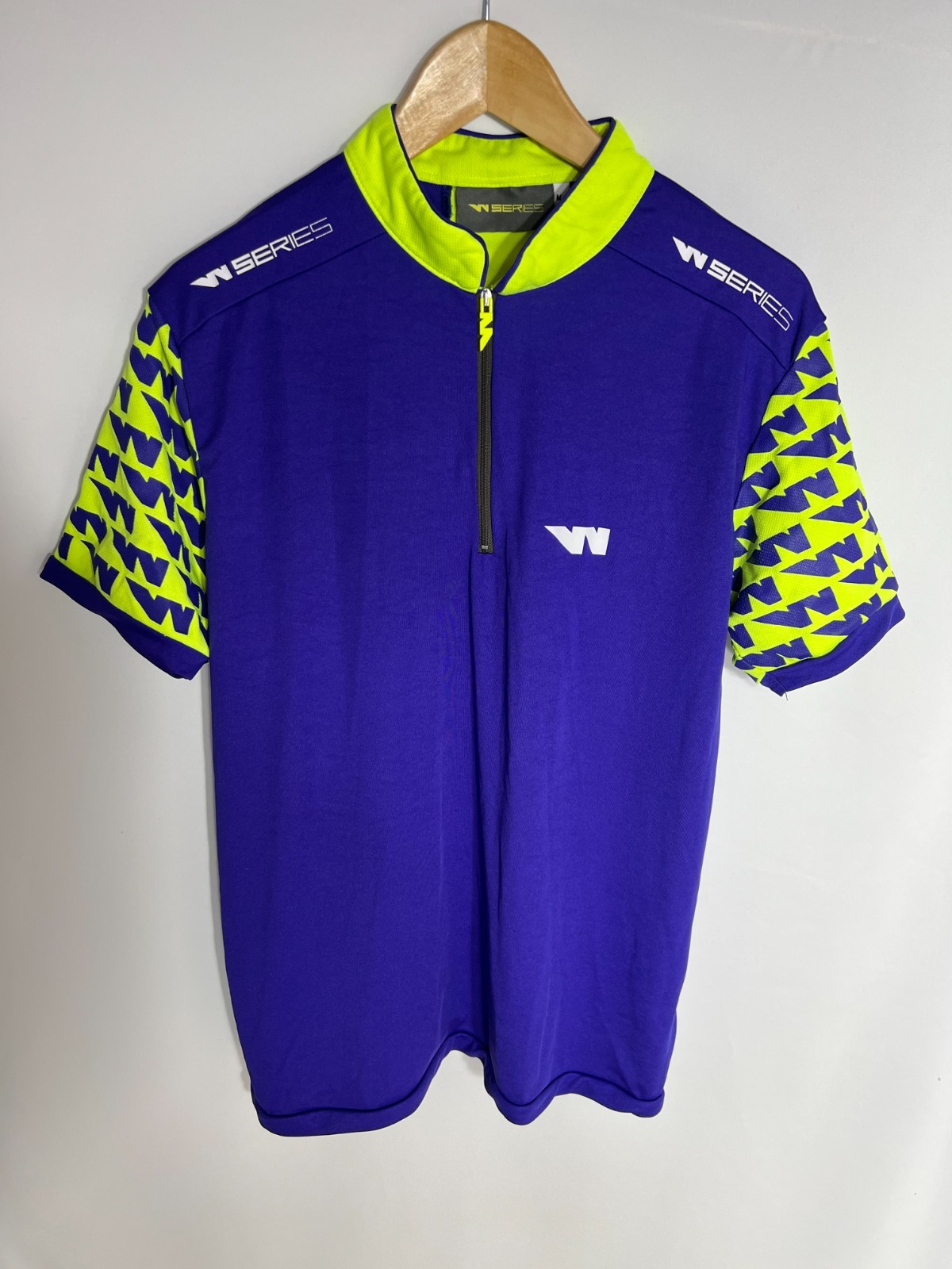 DR1VA Polo Shirt W Series Race Day 1/4 zip | Men’s | Purple/Yellow | Medium
