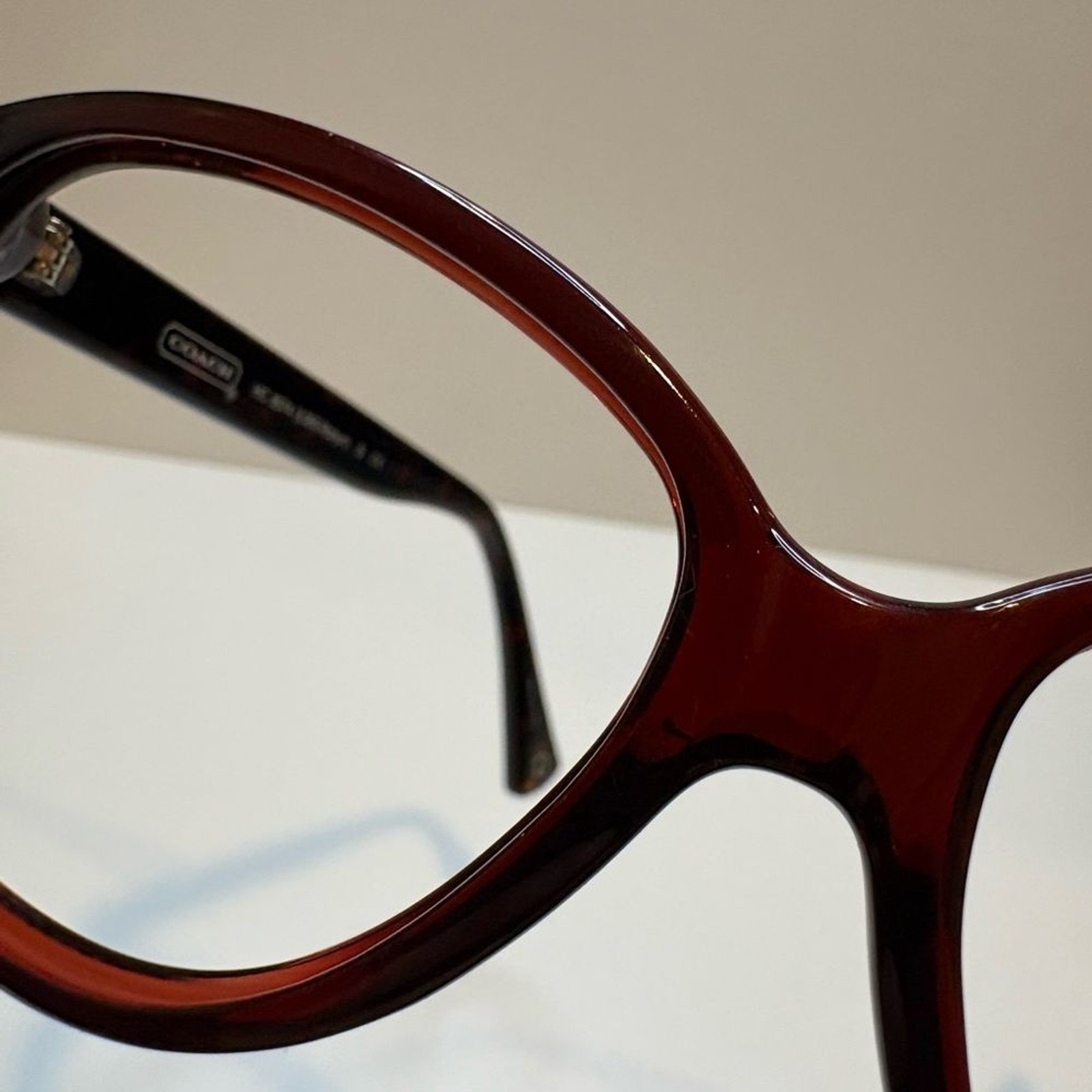 COACH SUNGLASSES FRAME ONLY HC8074 (L065 Robyn) 5147/68 (Burgundy/Dark Tortoise)