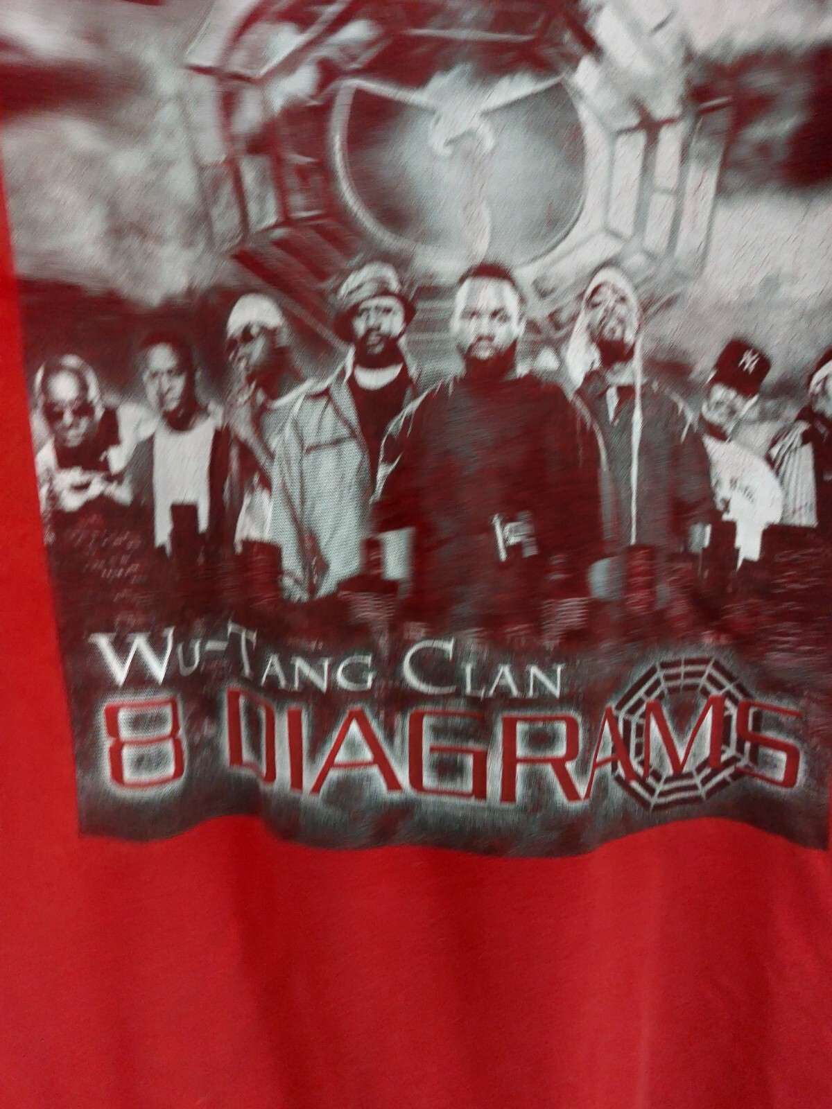 2008 Wu-Tang Clan 8 Diagrams Tour Rap T Shirt Rare Up TownTees XL Explicit