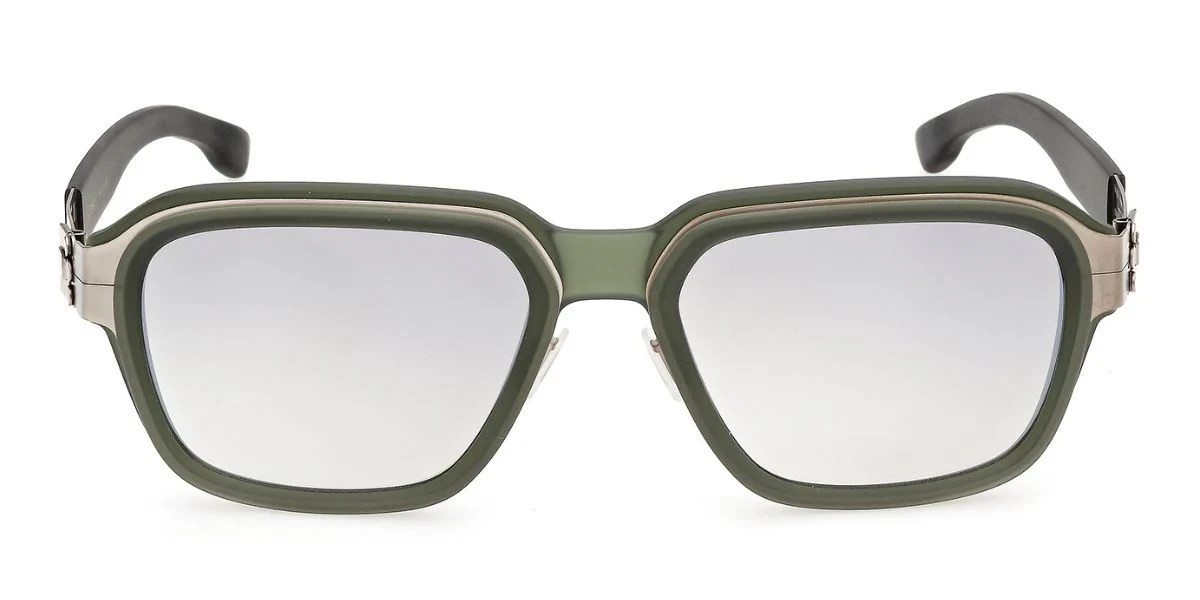 IC! BERLIN BOGART Bronze Sunglasses Gunmetal Authentic New *NO BOX* IC0219 5535G