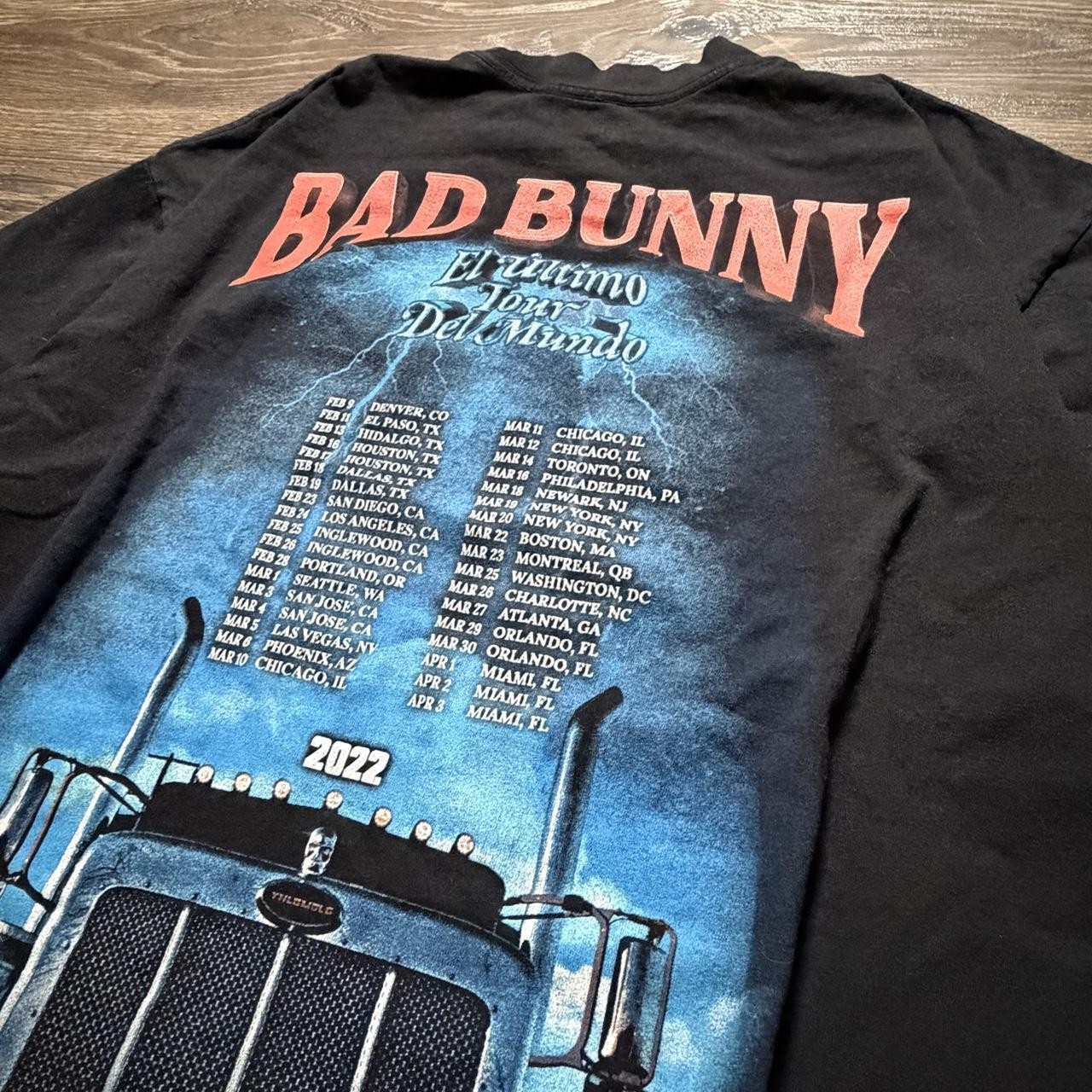 Official-style Bad Bunny tour graphic tee