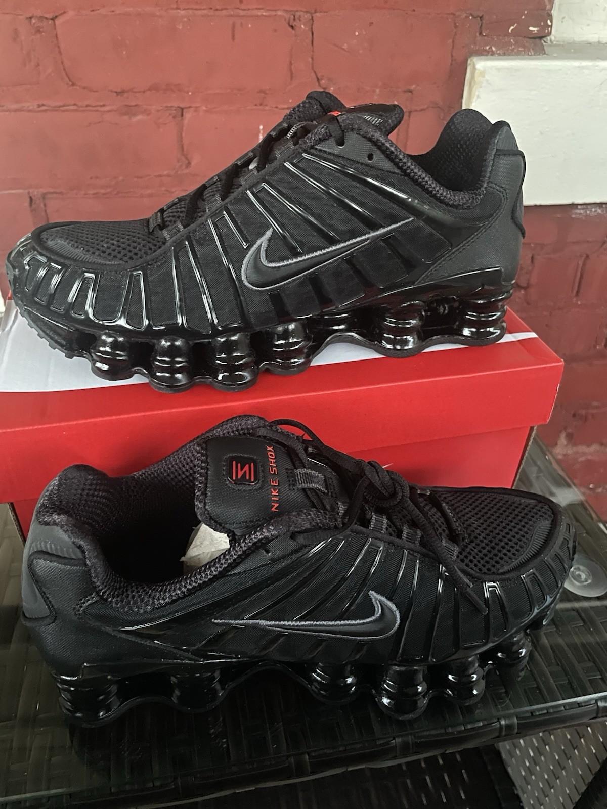 Nike Shox TL Black/Black Anthracite Size 8.5 Women’s SKU AR3566-002 Brand New!