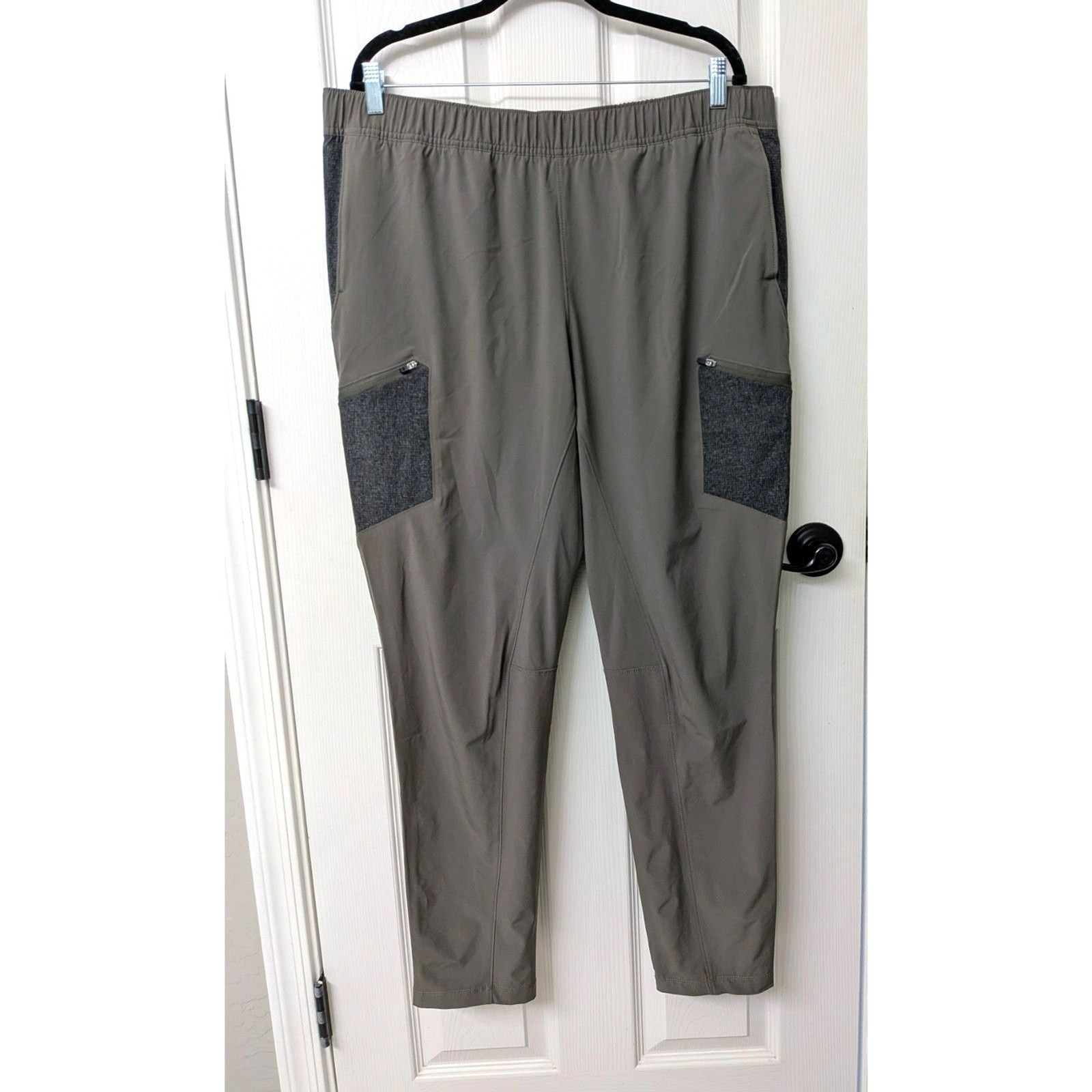 Eddie Bauer Lightweight Quick Dry Army Green Pull-on Hiking Pants | SZ XL