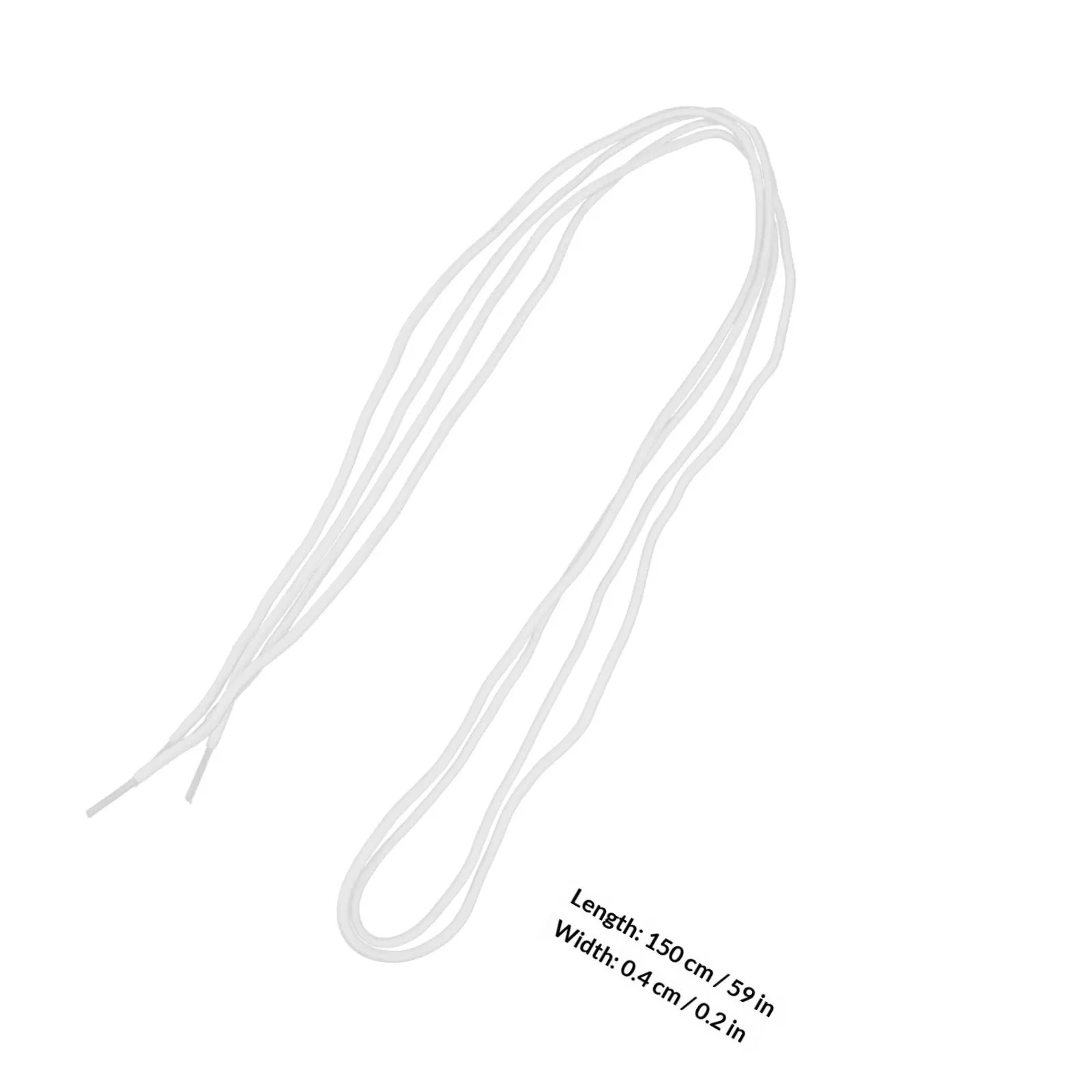 1Pair Smooth Flat Round Shoelaces Premium Polyester Material Easy Threading Desi