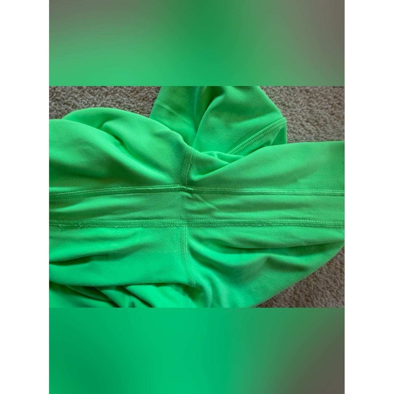 Lululemon Align High Rise Crop 23″ Leggings Green Size 4 Double Lined