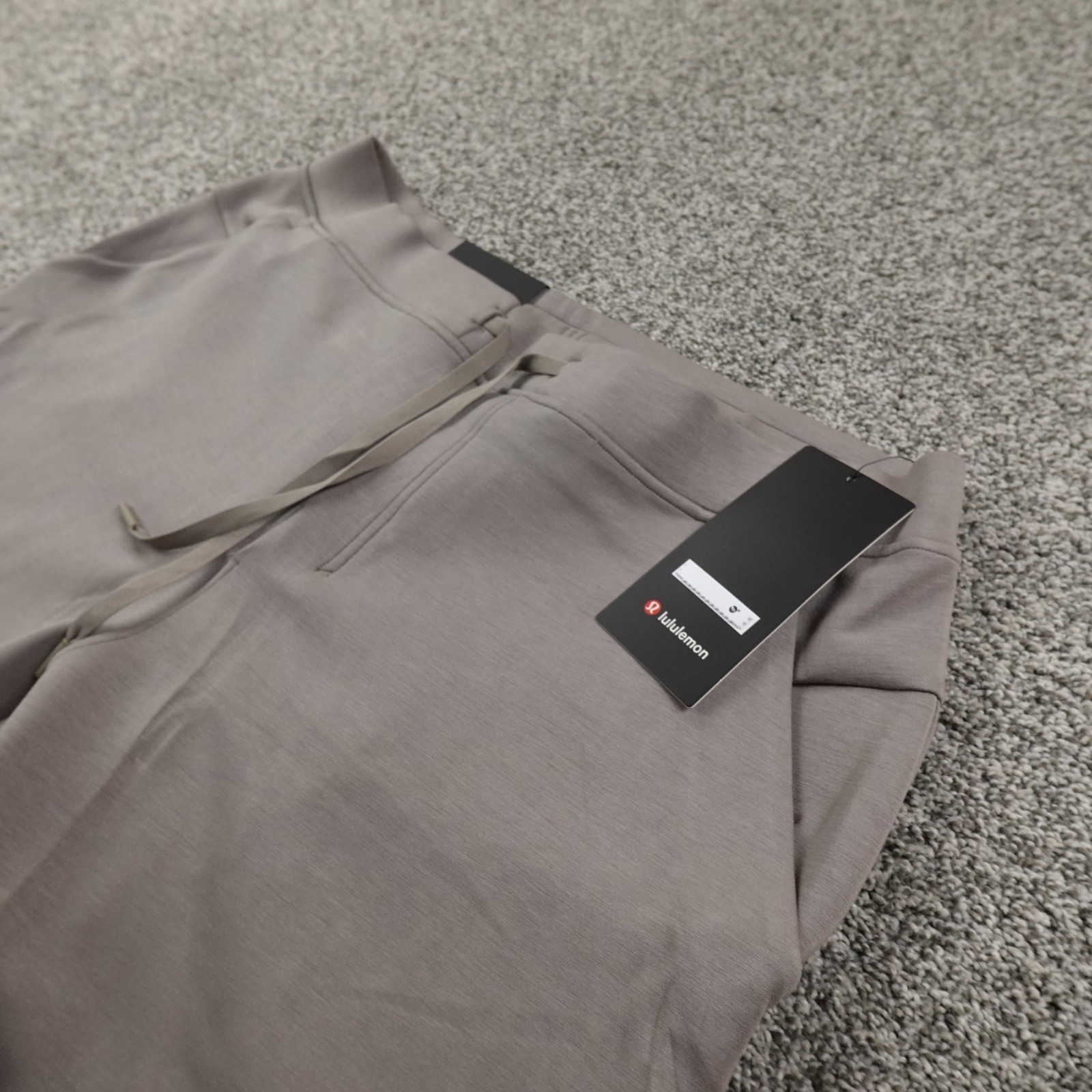 NEW Lululemon Pants Mens 2XL Gray Smooth Spacer Jogger Drawstring Sweatpants Gym