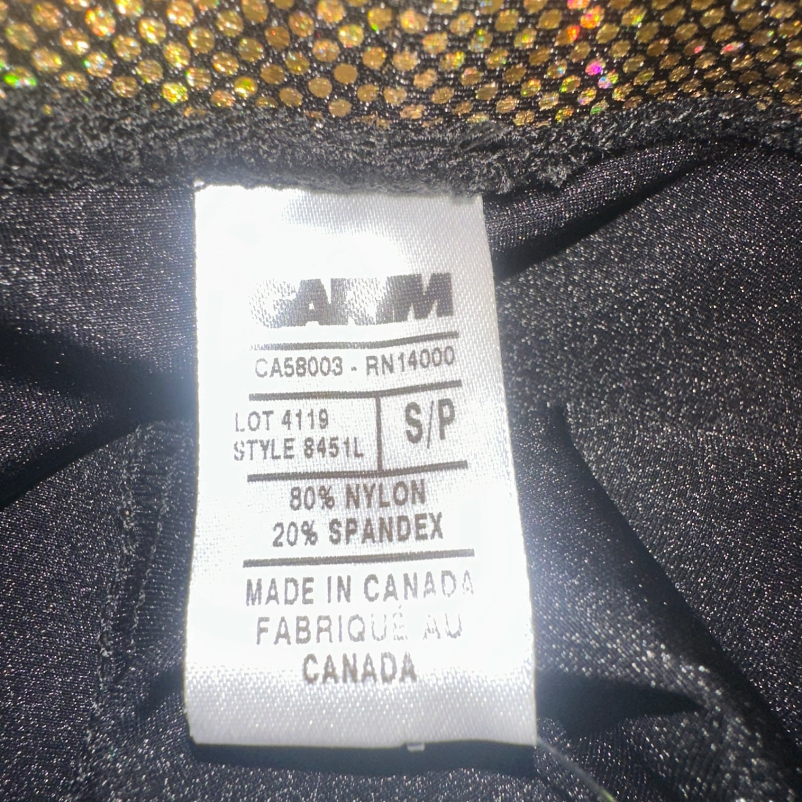 GaryM Metallic Square Cut Swimsuit Small New with tags 80% nylon/20% spandex