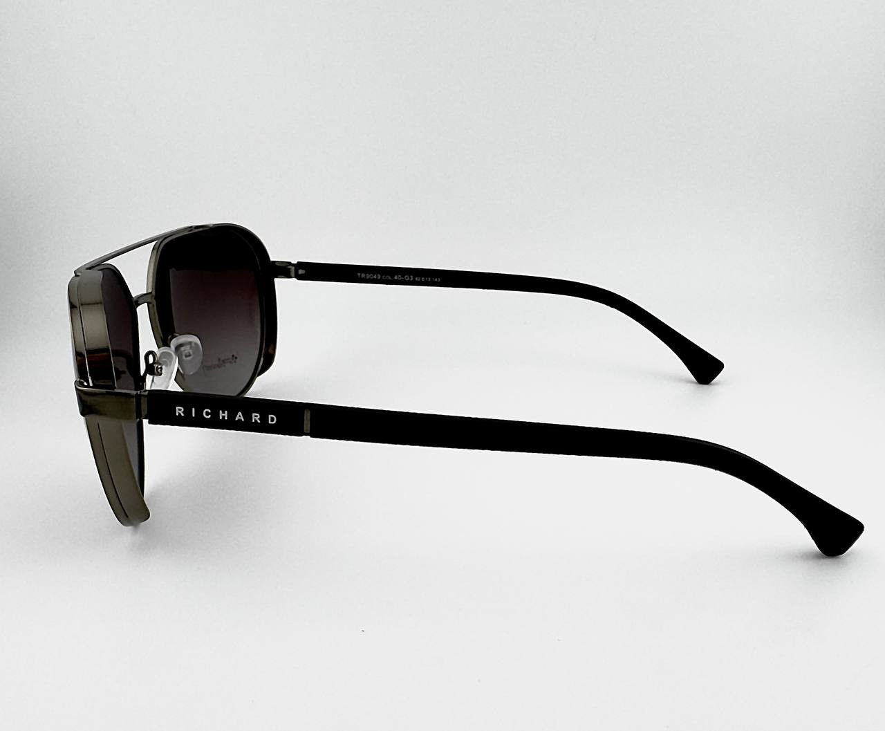 Thom Richard TR9049 Men’s Sunglasses Polarized Aviator Gunmetal Gradient G3 NEW