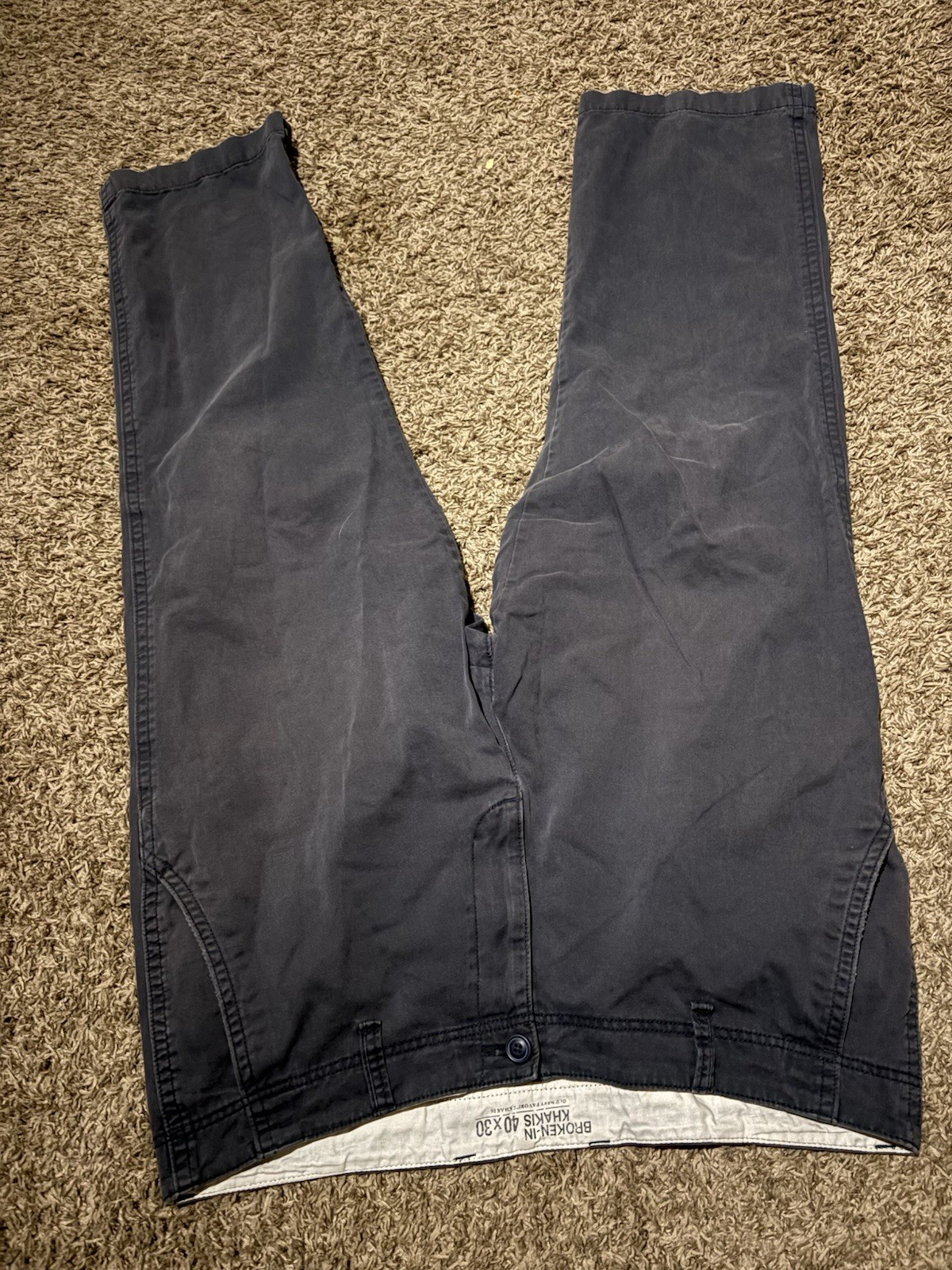 Old Navy Men’s Broken-In Khaki Pants 40×30 Cotton Chino Casual (3-73)