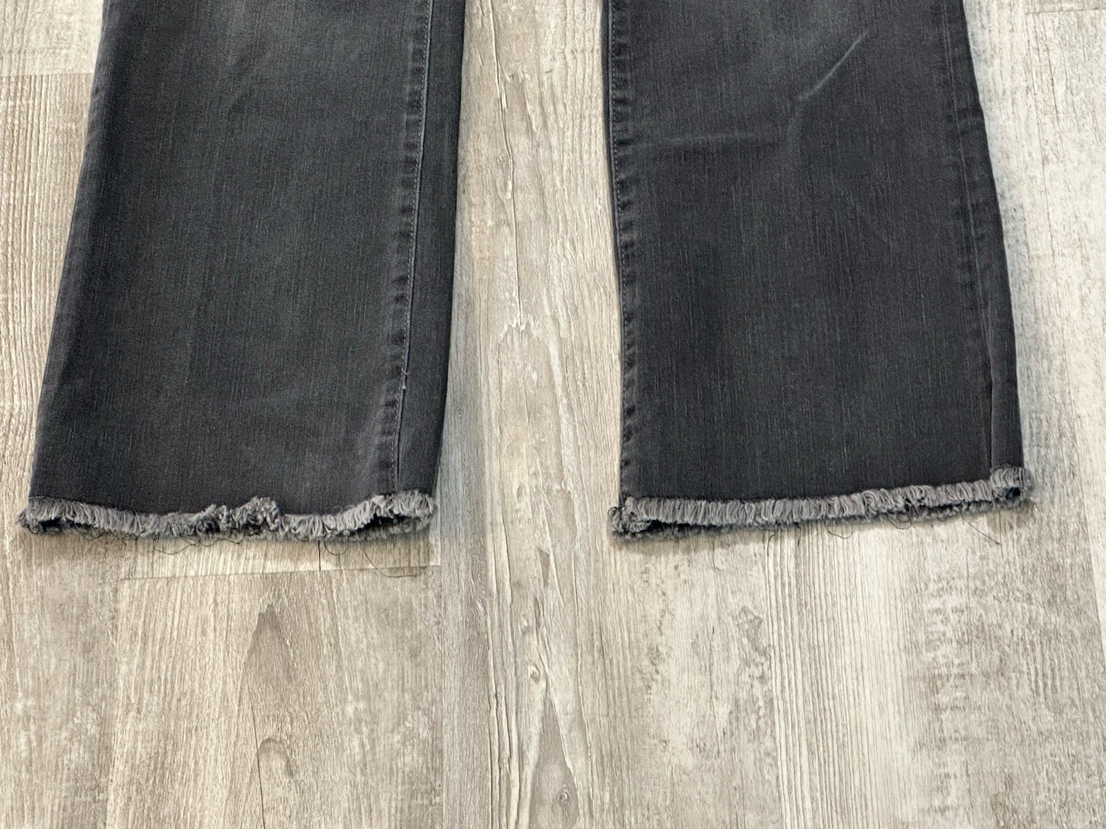 Free People Raw Hem Straight Leg Jeans Gray 30