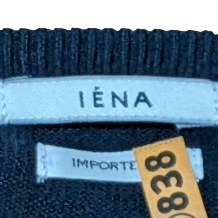 IENA Imported Yarn Cotton Cardigan Navy M 100% Cotton Japan Minimalist