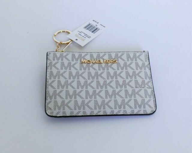 Michael Kors 35F8GTVP1B Small Pouch with ID Holder – Vanilla