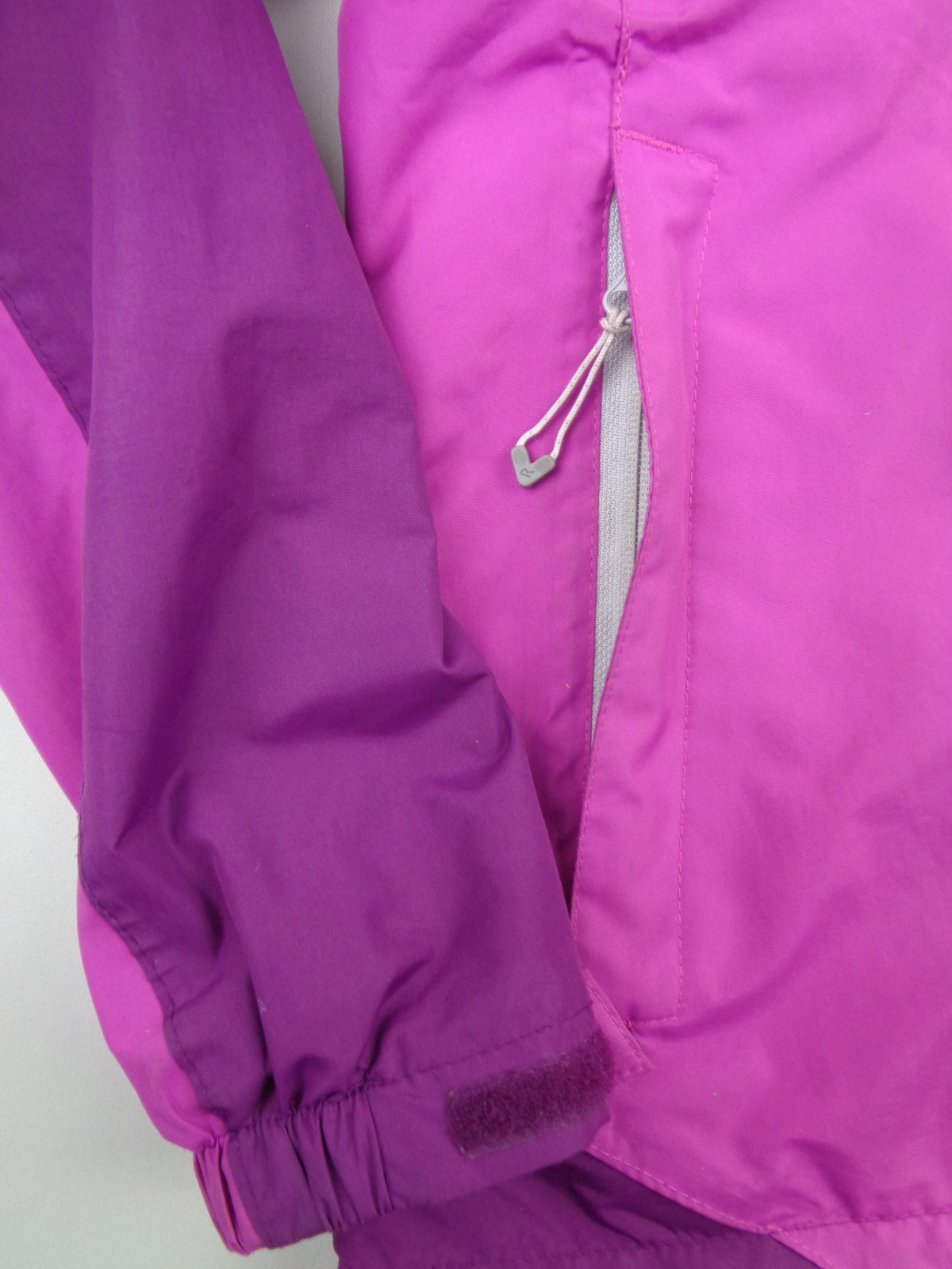Regatta Waterproof Jacket Womens UK 10 Purple Lightweight Hooded Raincoat