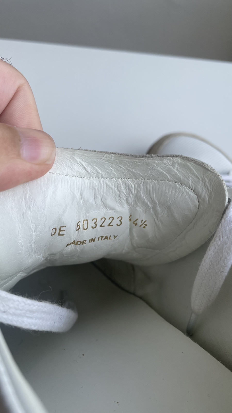 YSL Saint Laurent Men’s White Leather Sneakers Size 44.5 US 11.5