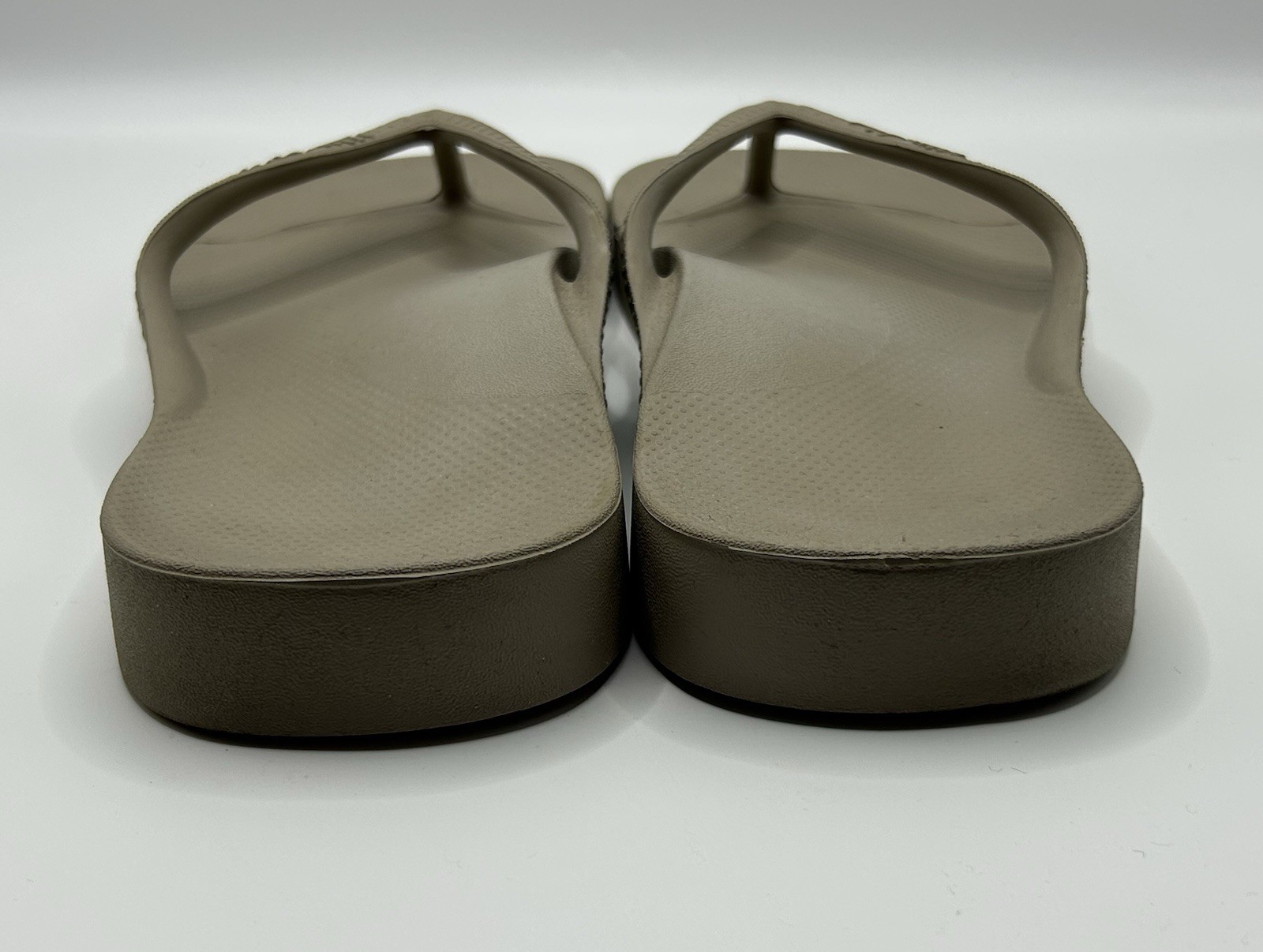Archies Arch Support Flip Flops Beige/Brown Womens 10 Mens 9 Orthotic Sandals